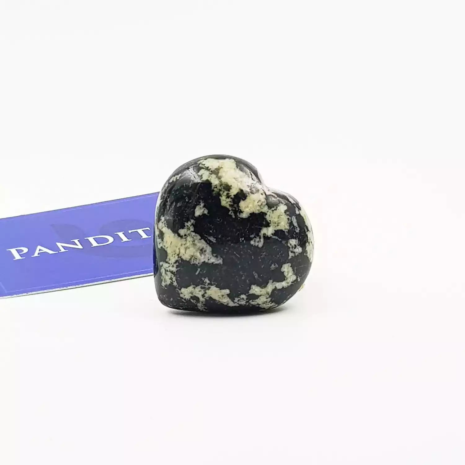Black & White Tourmaline Healing Crystal Heart Stone - To Be Happy - Image 4
