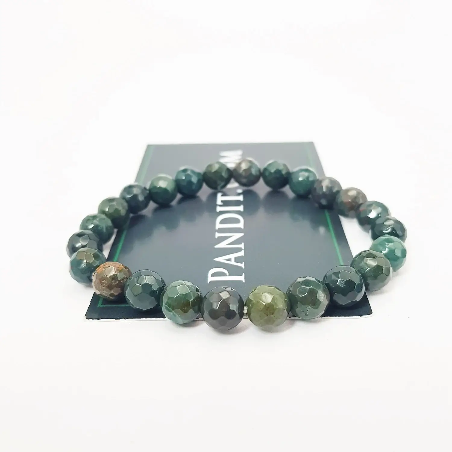 Blood Agate Diamond Cut Bracelet - To Boost Fertility - Image 3