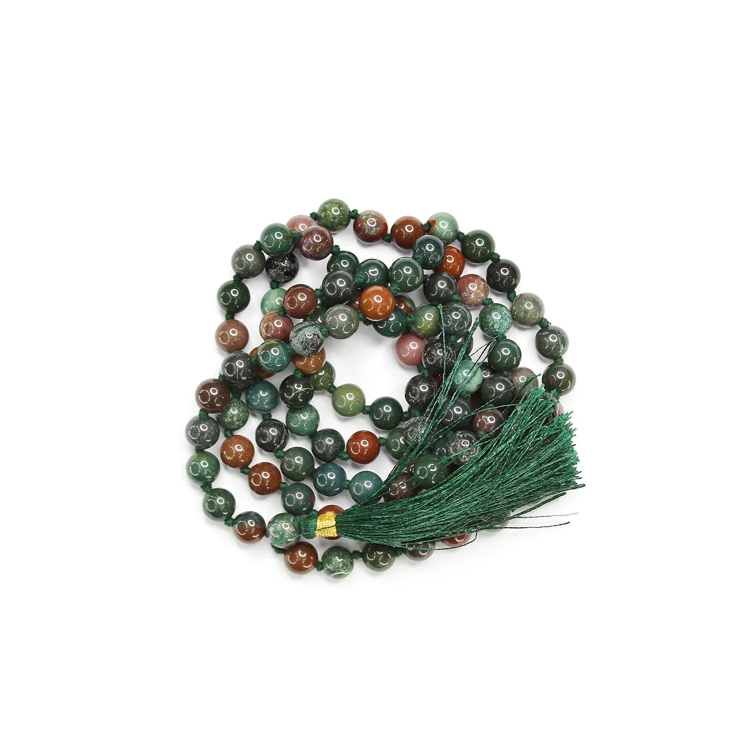 Blood Agate Mala - To Boost Fertility & Give Courage - Image 4