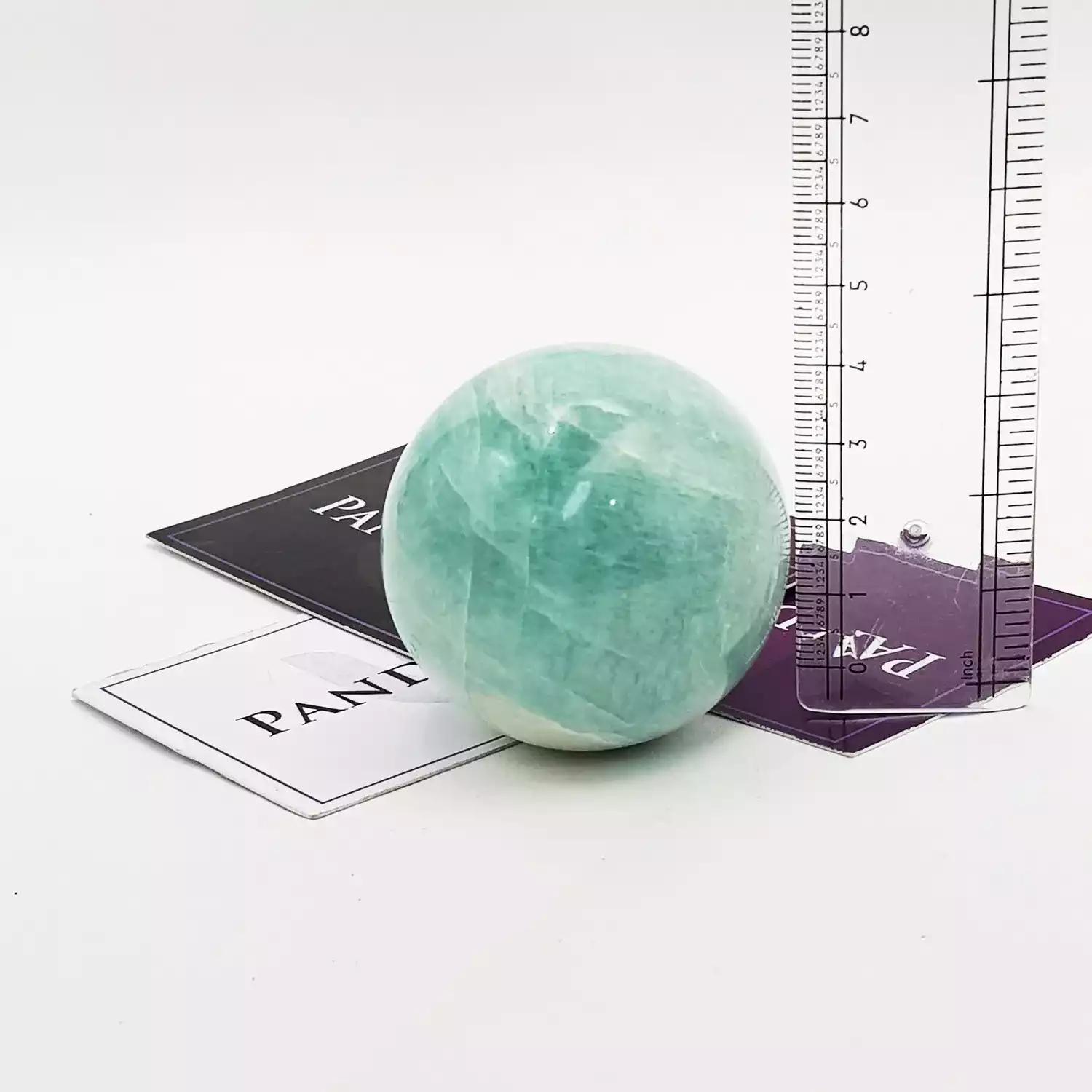 Blue Amazonite Crystal Ball - To Soothe Emotional Trauma - Image 3