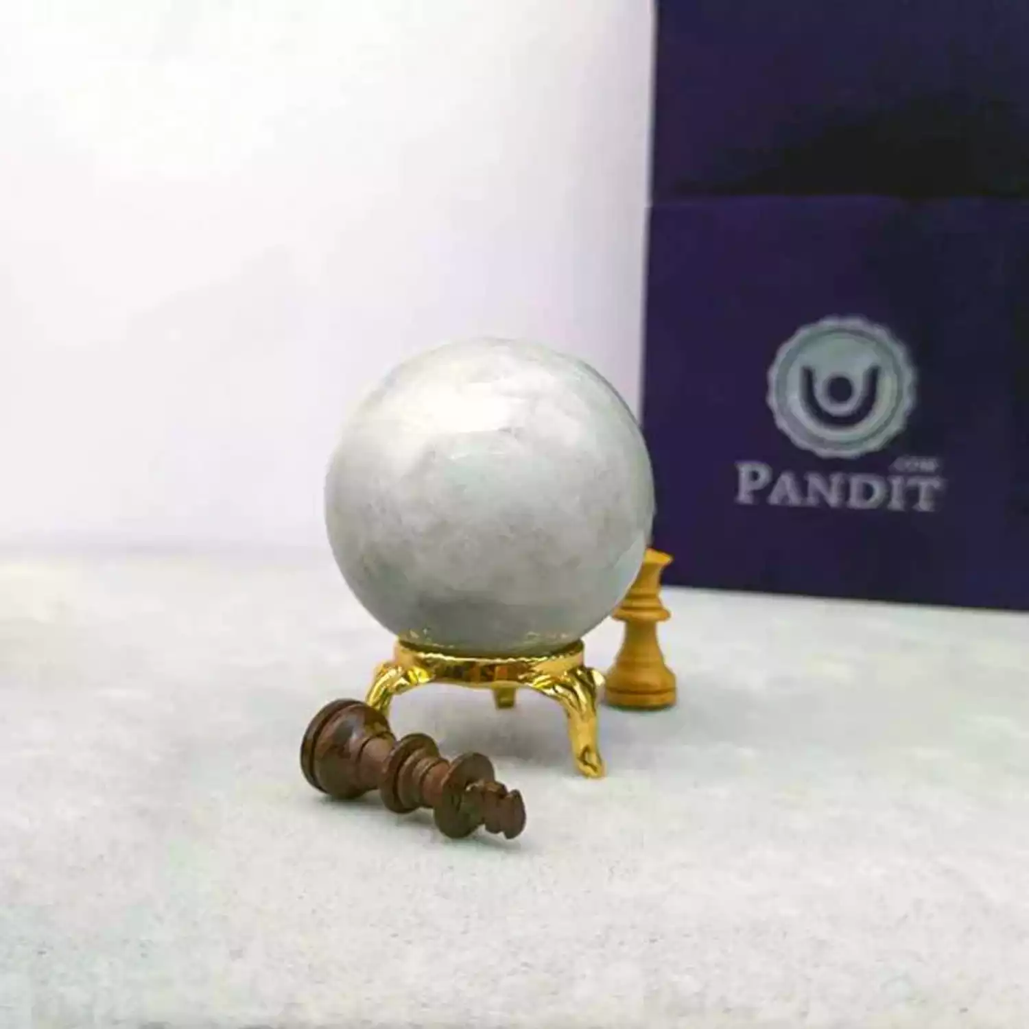 Blue Amazonite Crystal Ball - To Soothe Emotional Trauma - Image 5