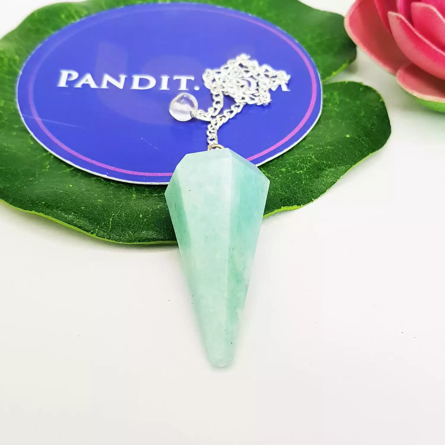 Blue Amazonite Dowsing Pendulum - Image 2