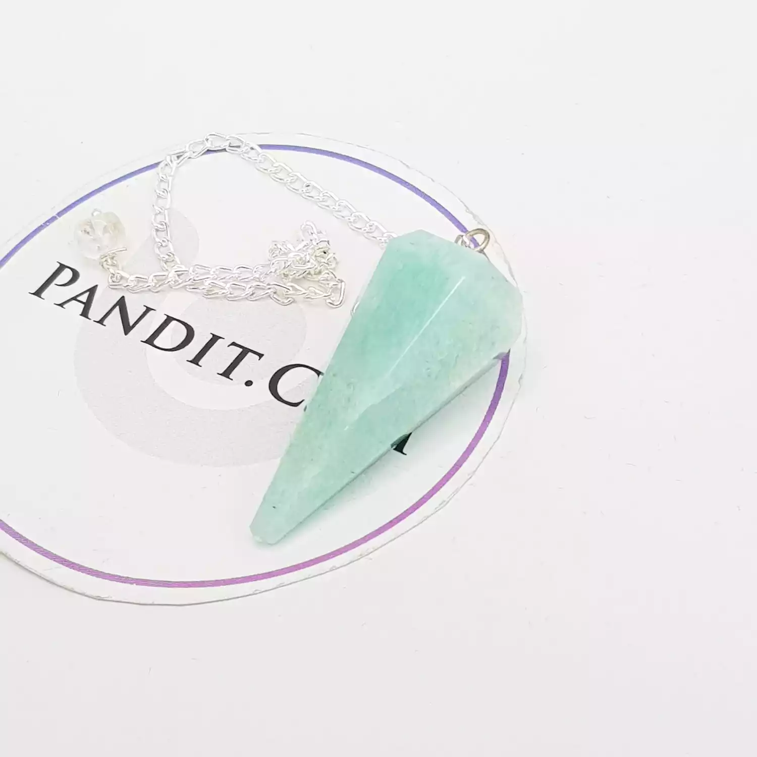Blue Amazonite Dowsing Pendulum - Image 3