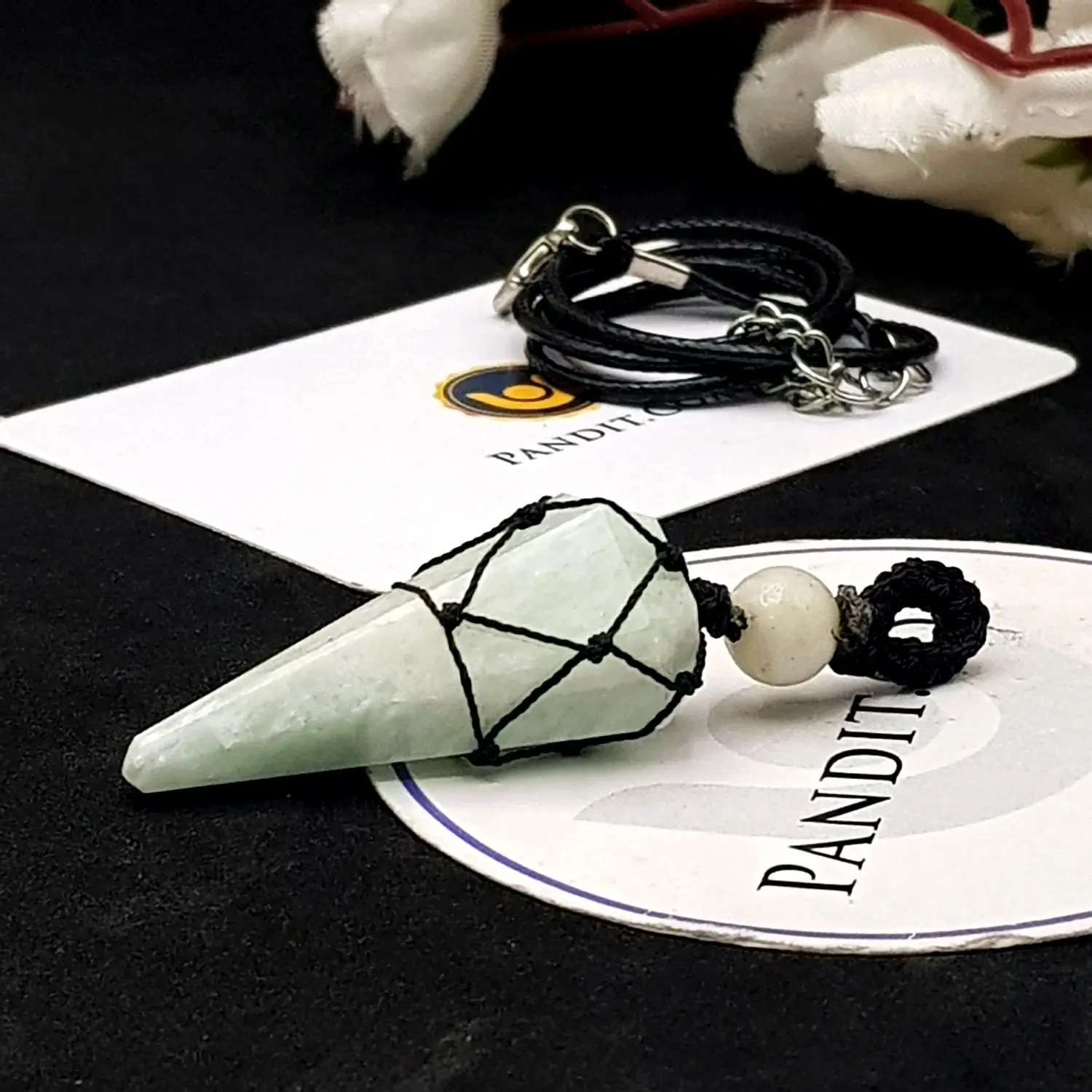 Blue Amazonite Dowsing Pendulum - Image 7