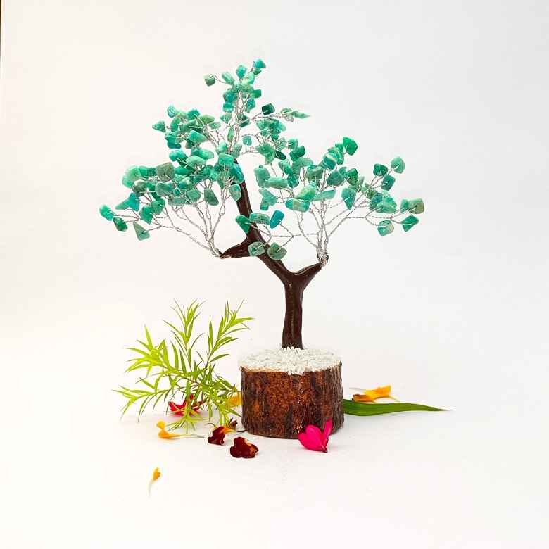 Blue Amazonite Gemstone Tree - Image 3
