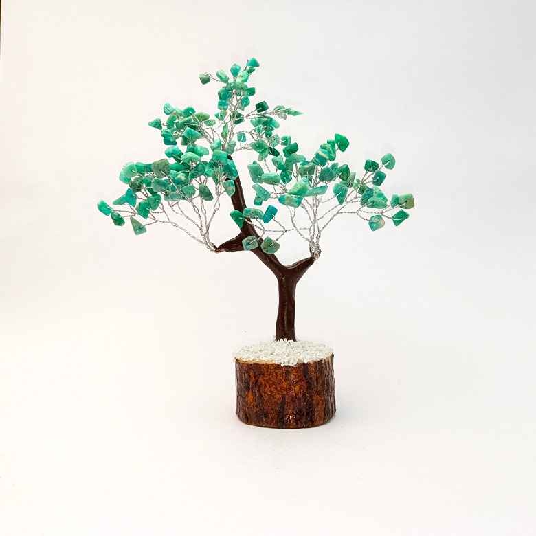 Blue Amazonite Gemstone Tree - Image 4