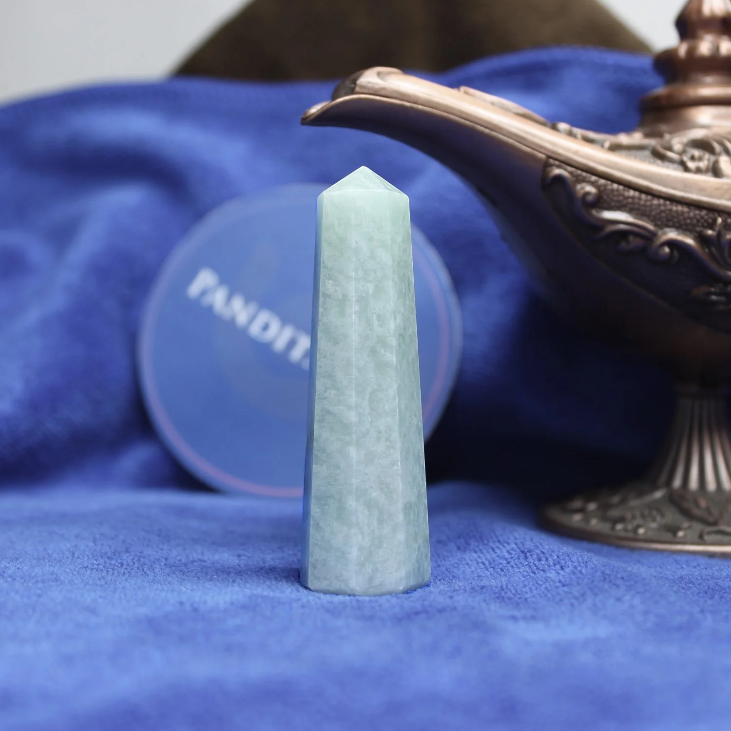 Blue Amazonite Pencil Tower Point - Image 2