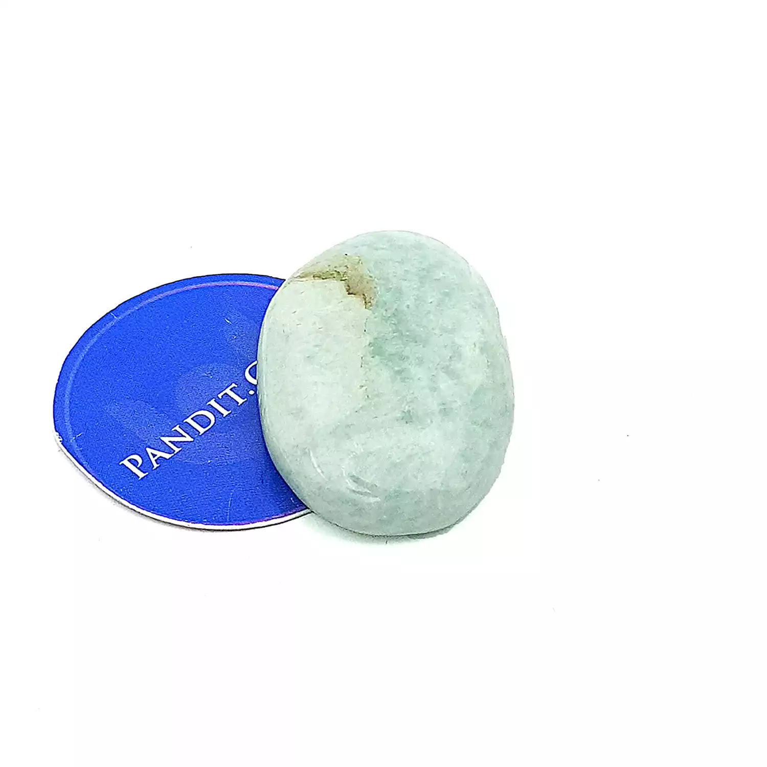 Blue Amazonite Worry Stone - To Balance Energies & Calm Mind - Image 4