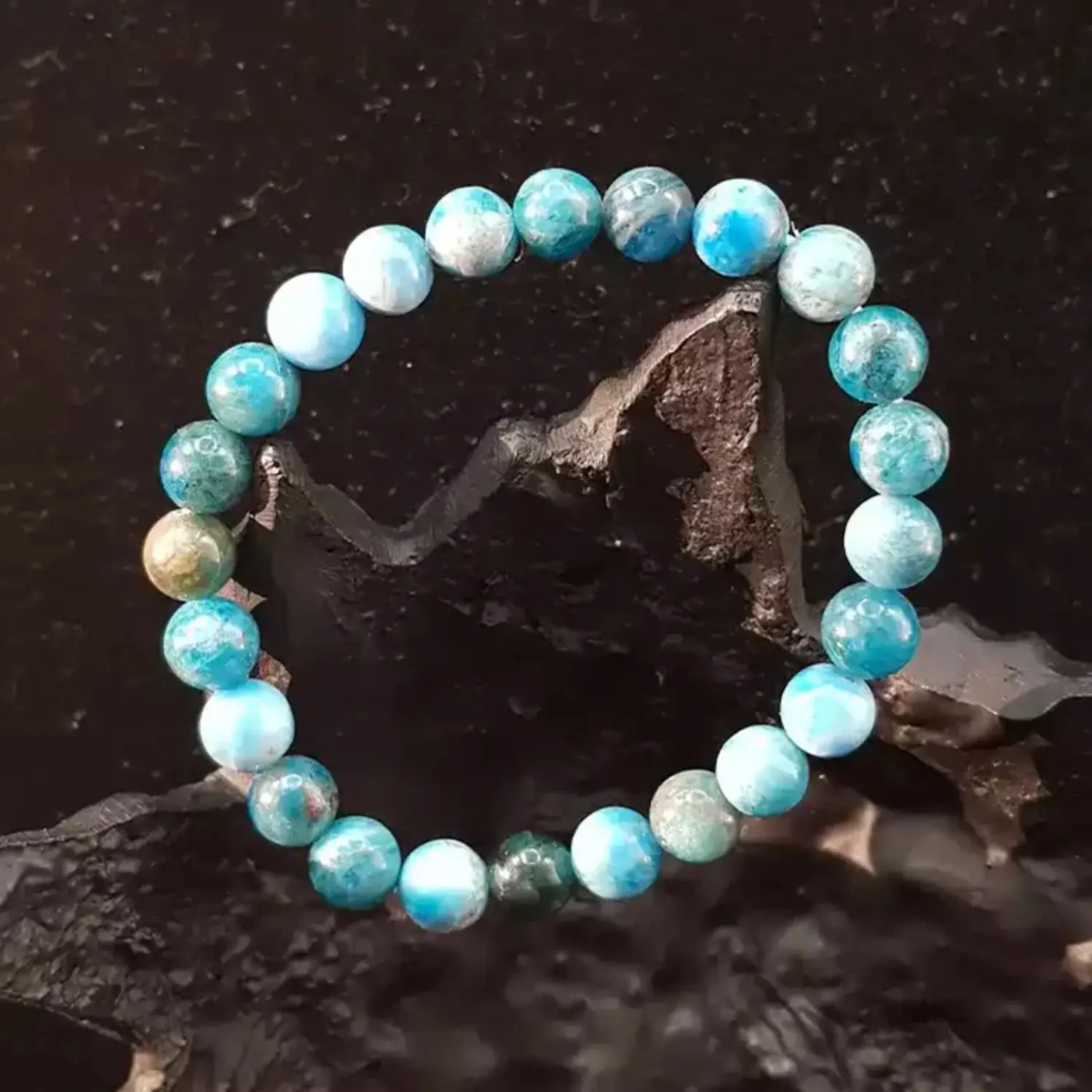 Blue Apatite Bracelet - To Crack Competitive Exams & Score Higher - Image 2