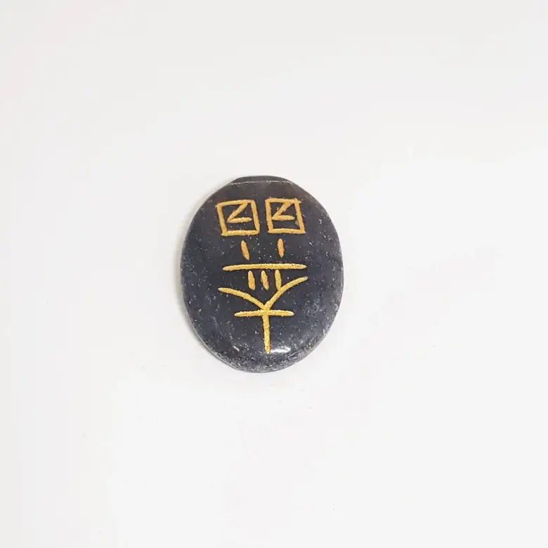 Blue Aventurine Reiki Symbol Healing Stones Set - For Positivity - Image 5