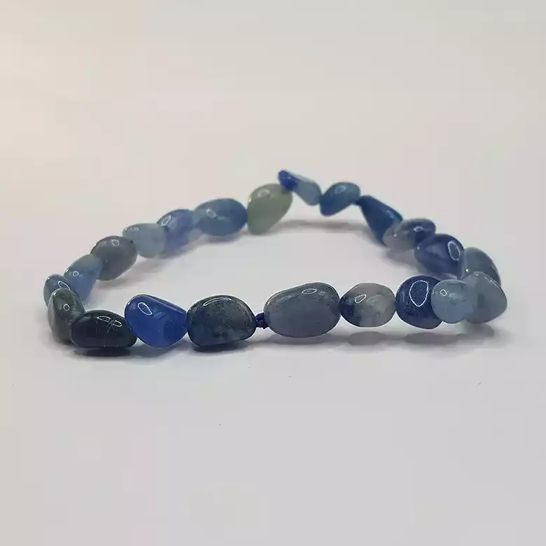 Blue Aventurine Tumble Bracelet - To Cure Stress & Irritation - Image 5