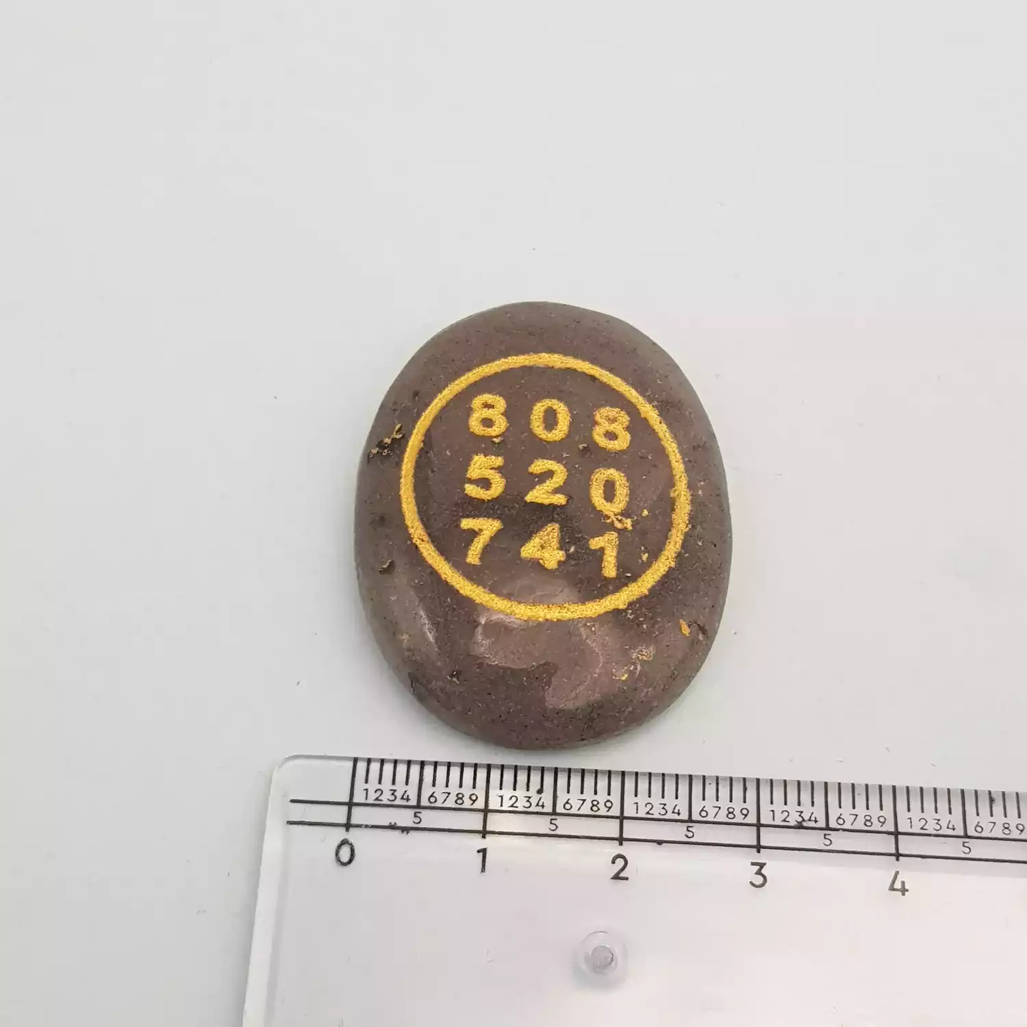 Blue Aventurine Zibu Symbol Coin - Image 5