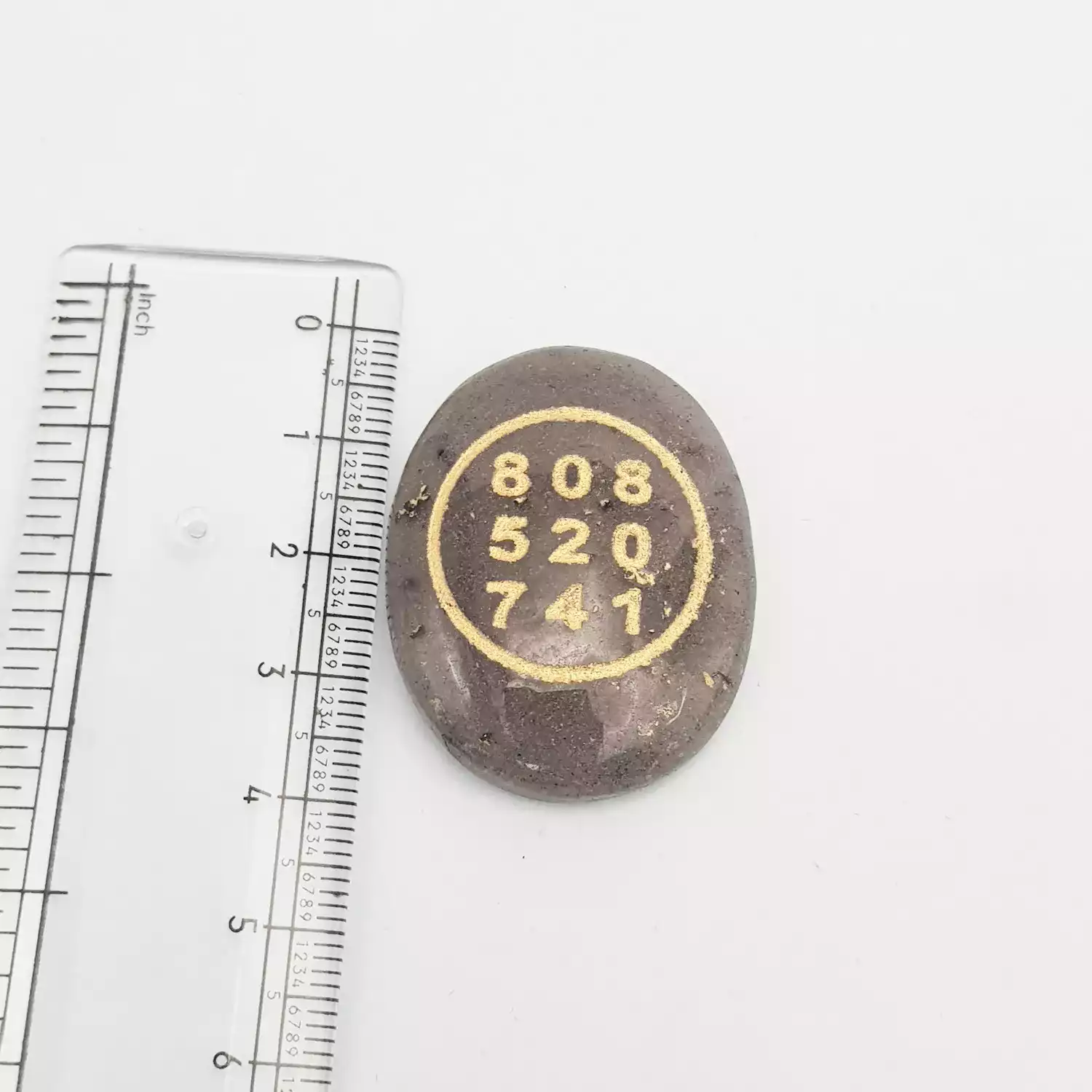 Blue Aventurine Zibu Symbol Coin - Image 6
