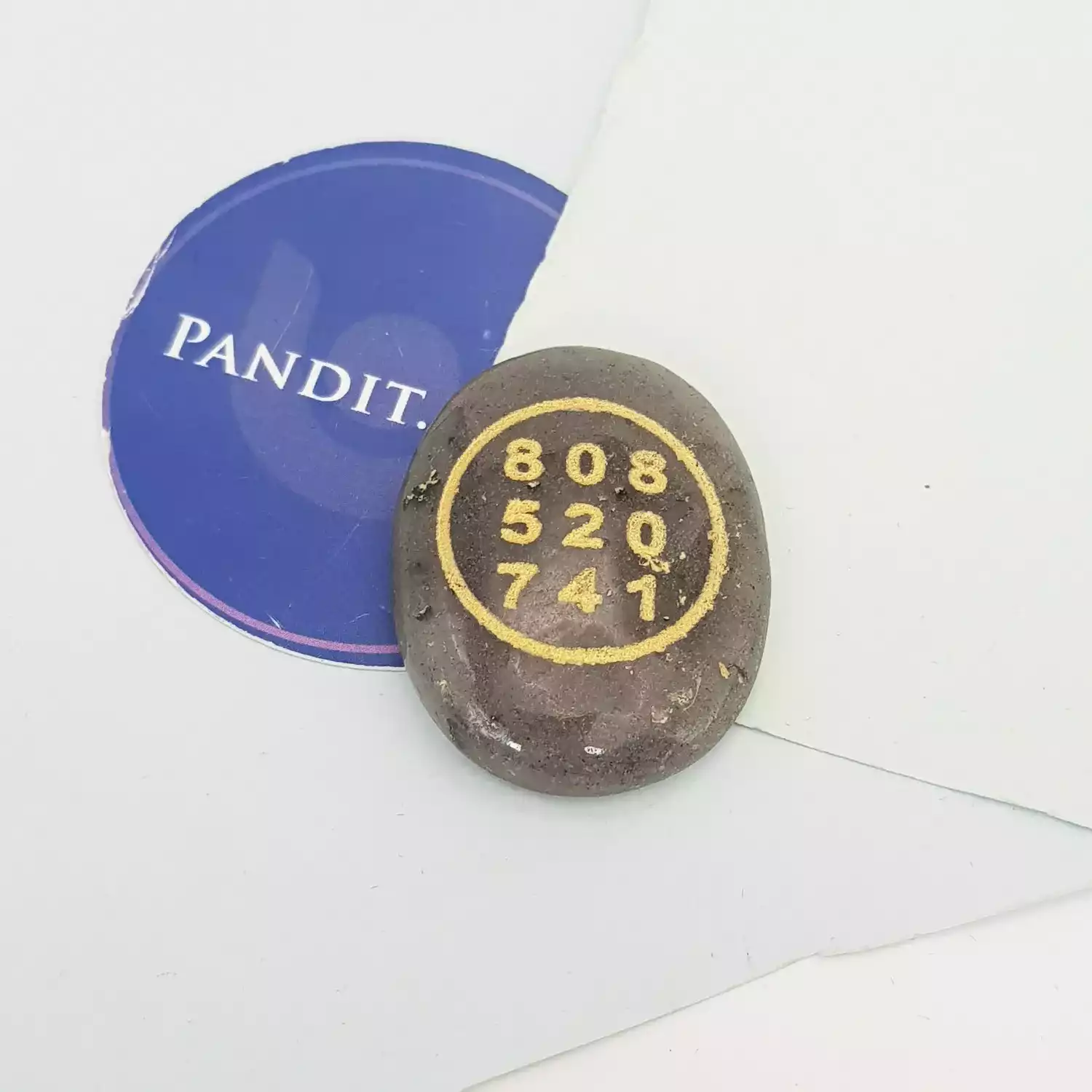 Blue Aventurine Zibu Symbol Coin - Image 7