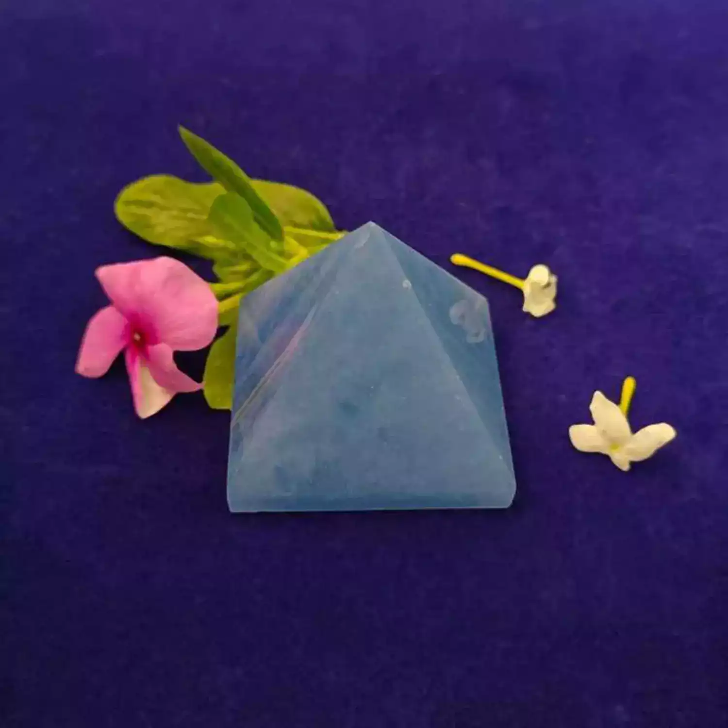 Blue Calcite Crystal Pyramid - Image 4