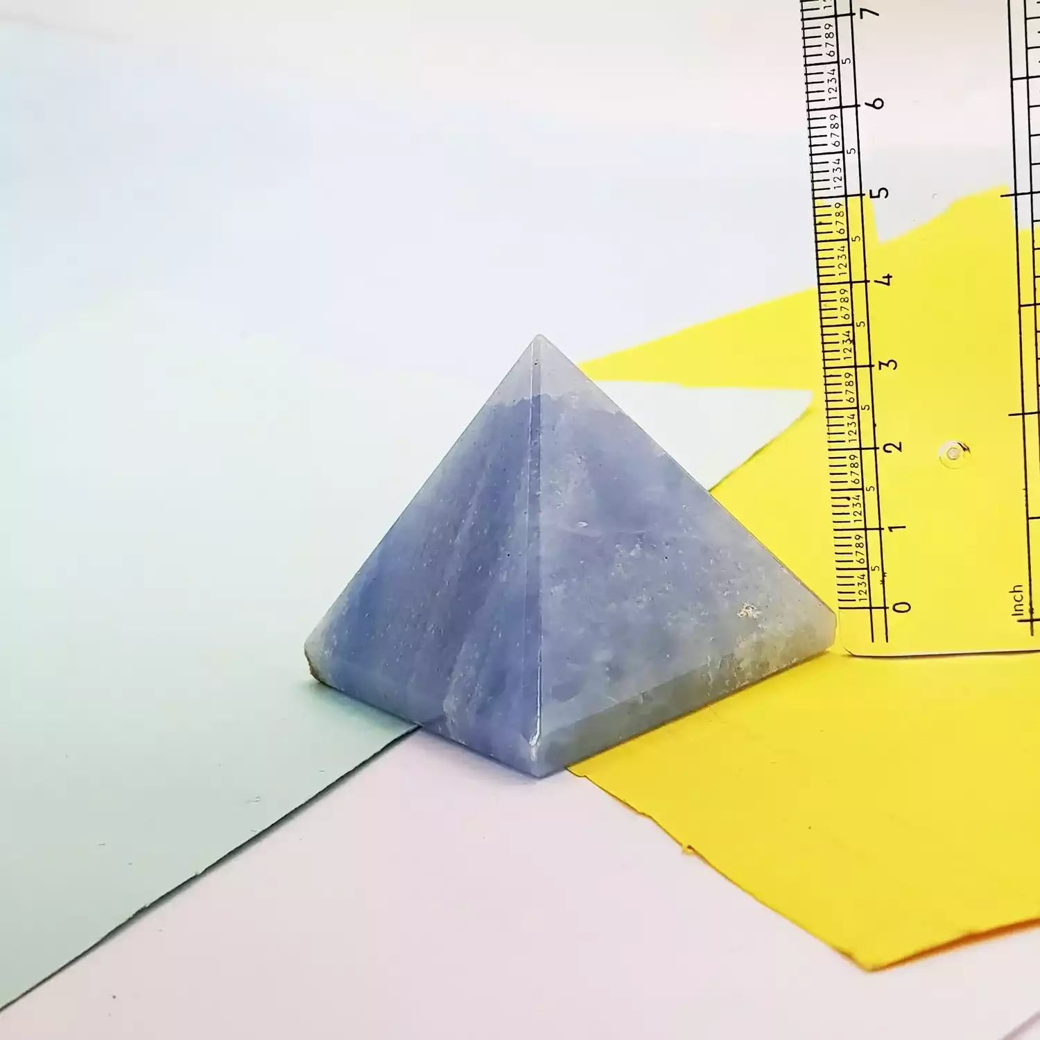 Blue Calcite Crystal Pyramid - Image 5
