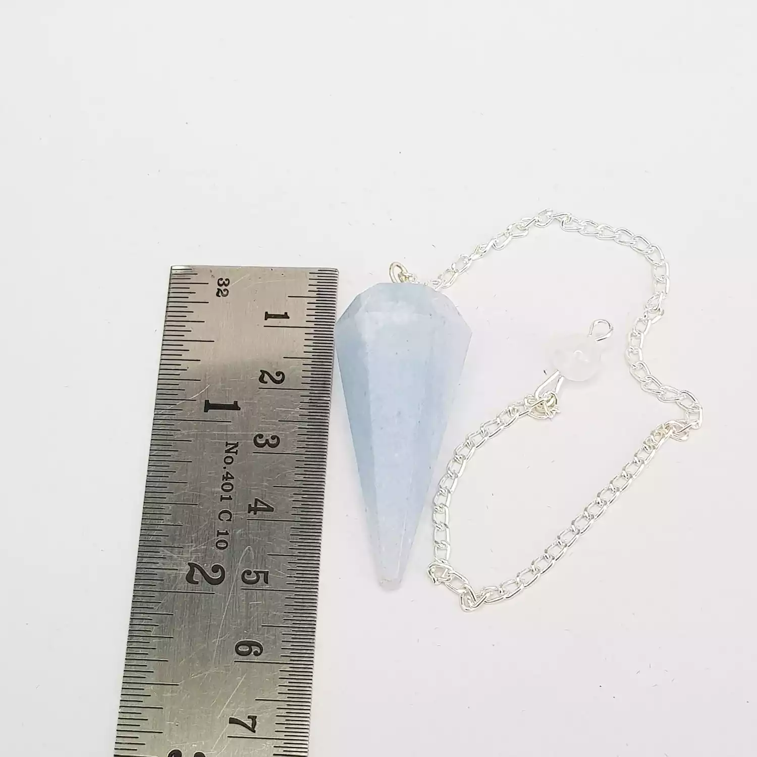 Blue Calcite Dowsing Pendulum - Image 4
