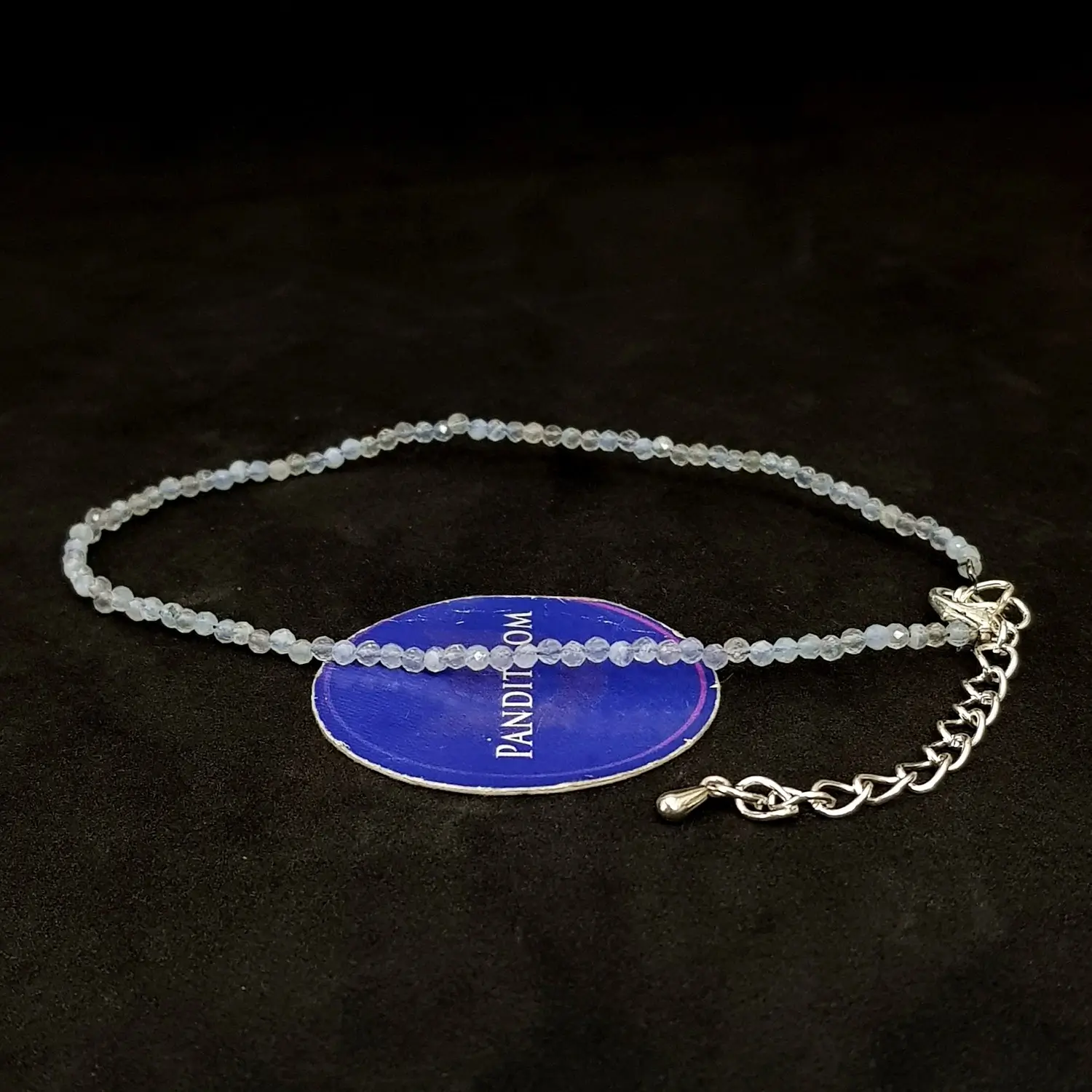 Blue Lace Chalcedony Anklet - Image 2