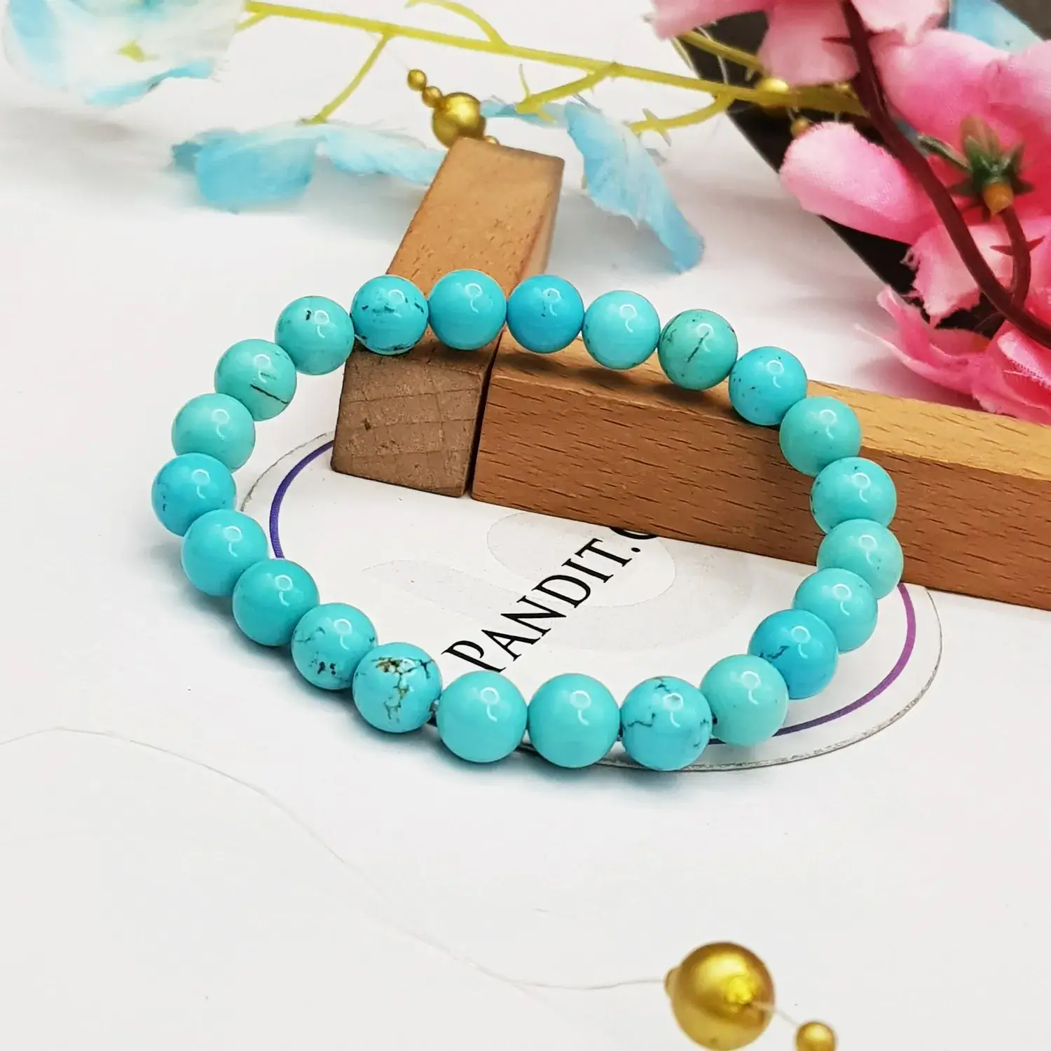 Blue Magnesite Turquoise Bracelet - For Astrologers & Occultists
