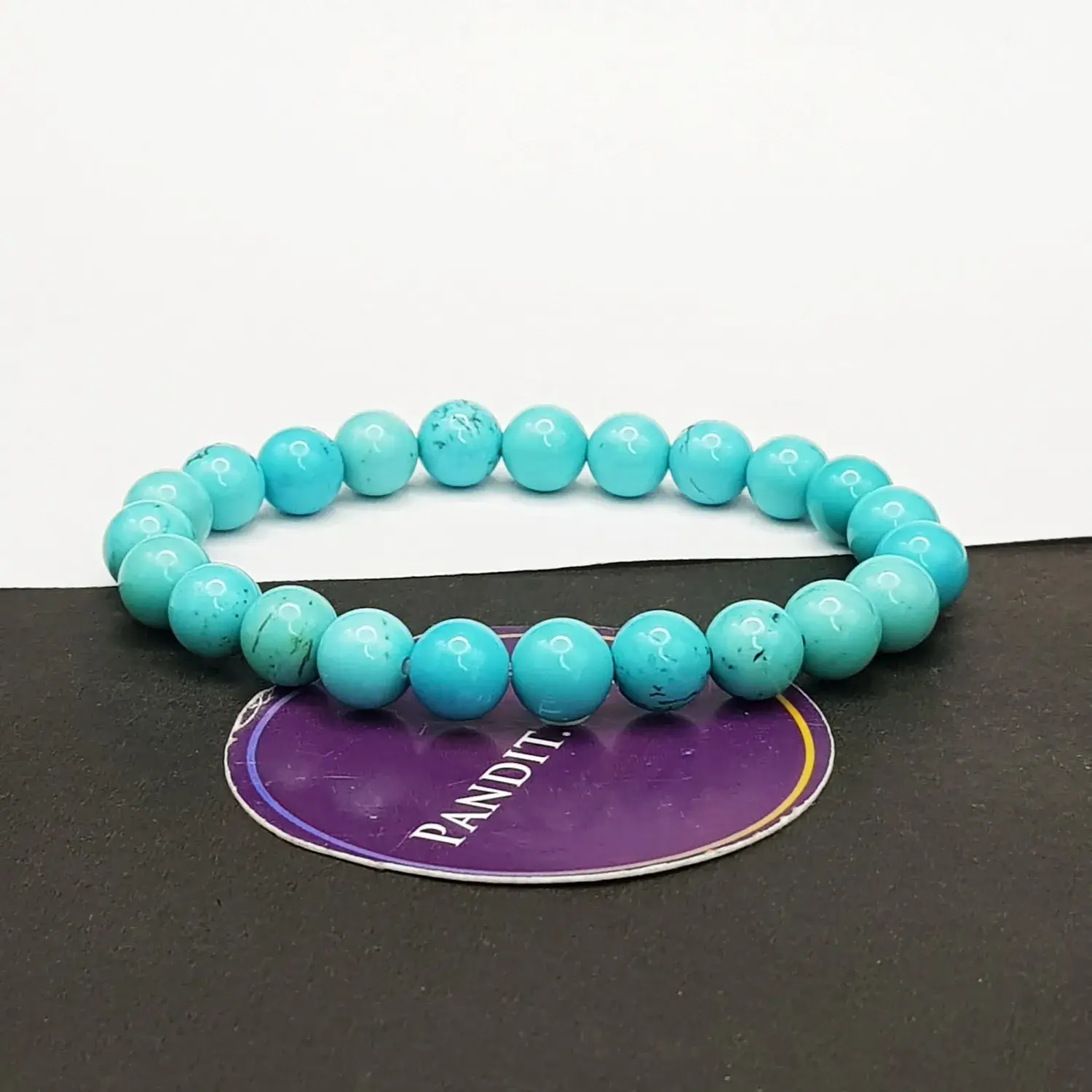 Blue Magnesite Turquoise Bracelet - For Astrologers & Occultists - Image 3