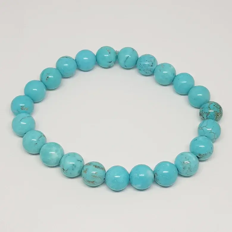 Blue Magnesite Turquoise Bracelet - For Astrologers & Occultists - Image 5