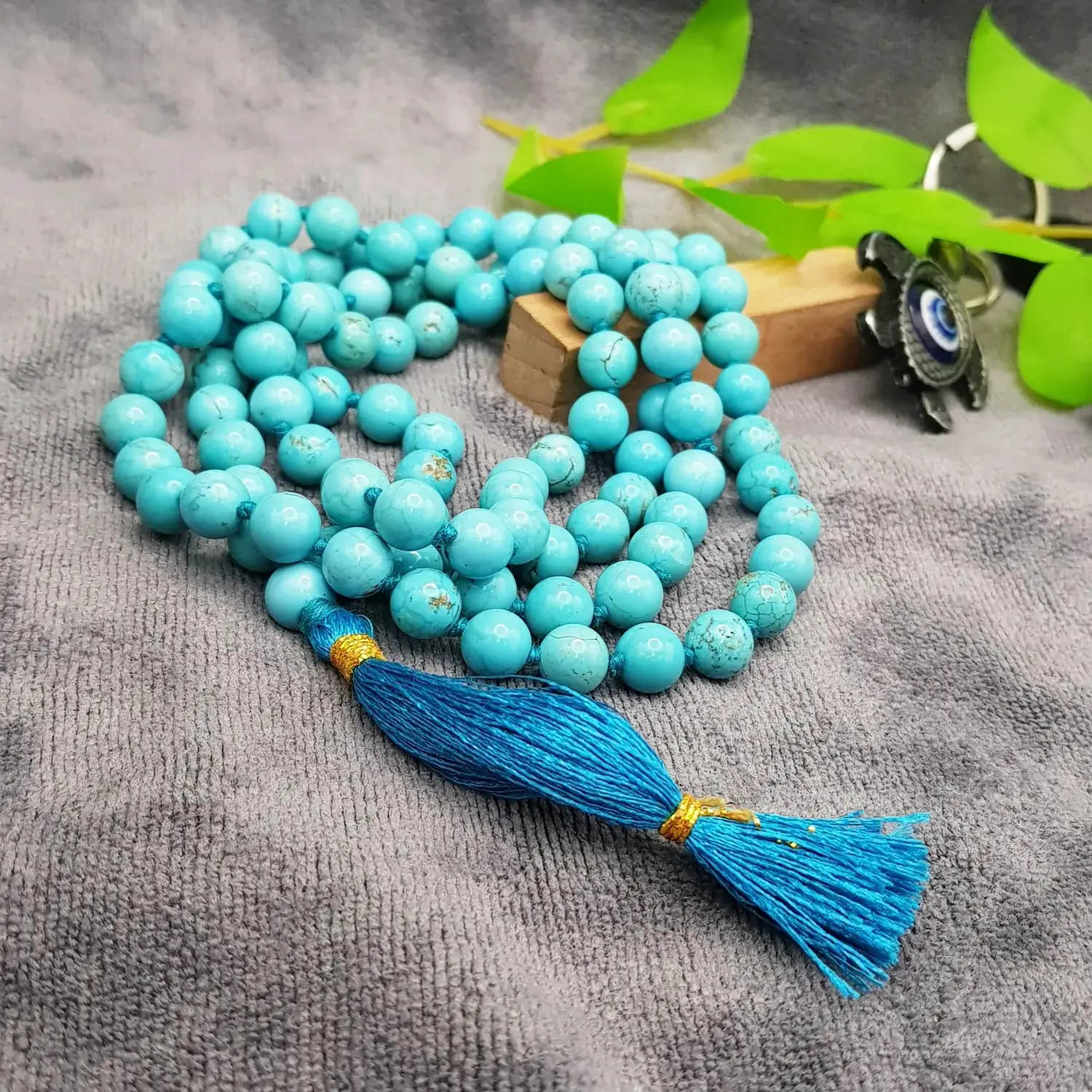 Blue Magnesite Turquoise Mala - For Success in Everything
