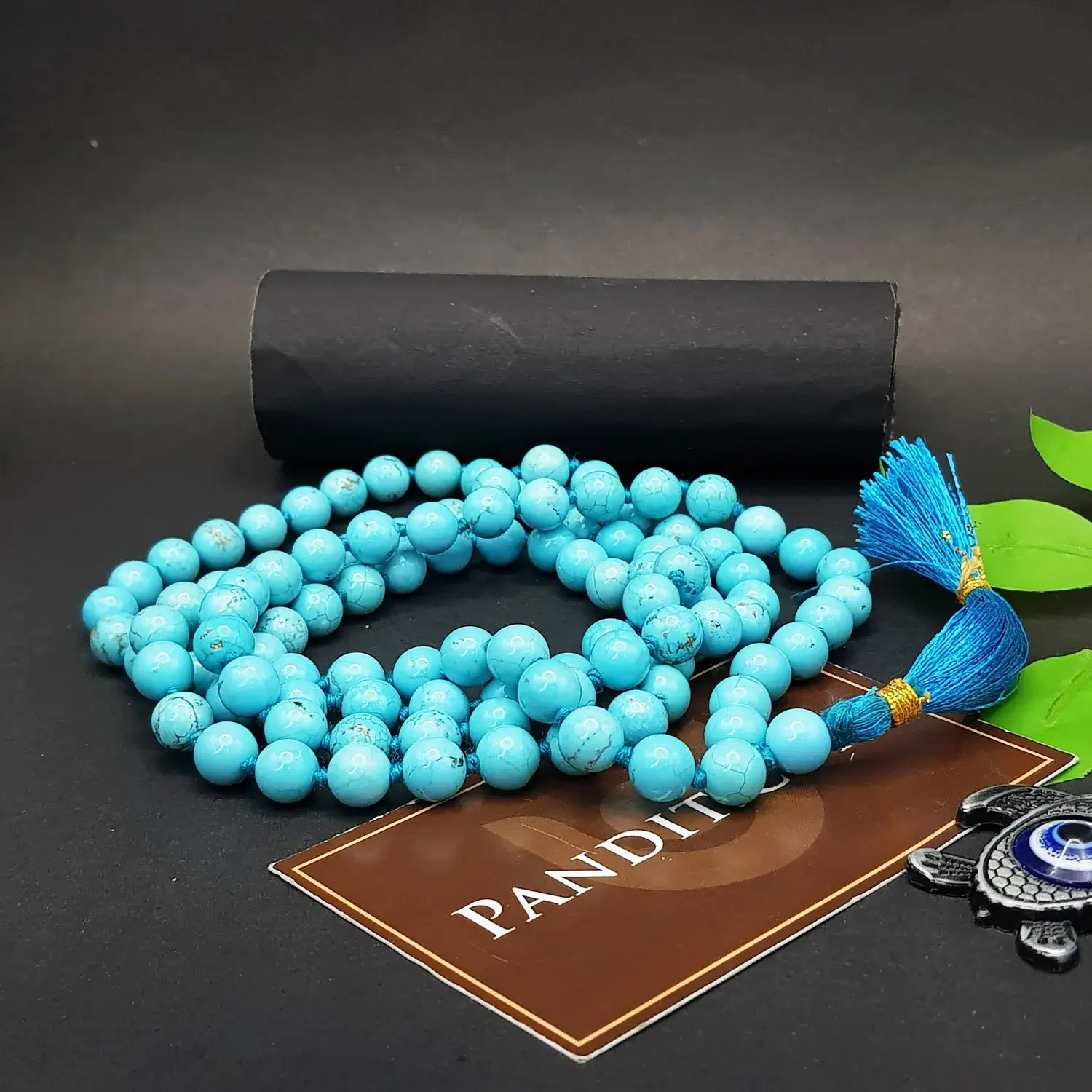 Blue Magnesite Turquoise Mala - For Success in Everything - Image 2