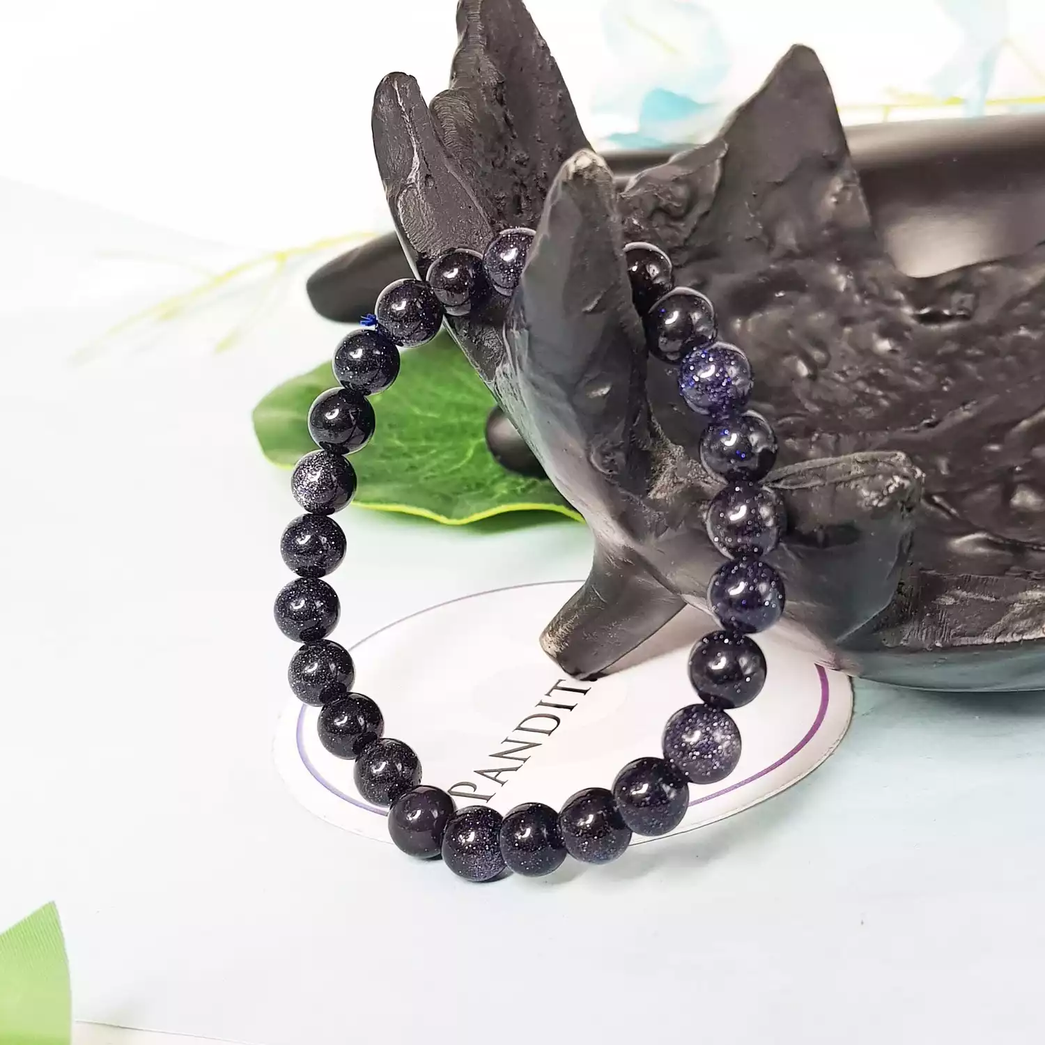 Blue Sunstone Bracelet - For Spiritual Protection & Wisdom