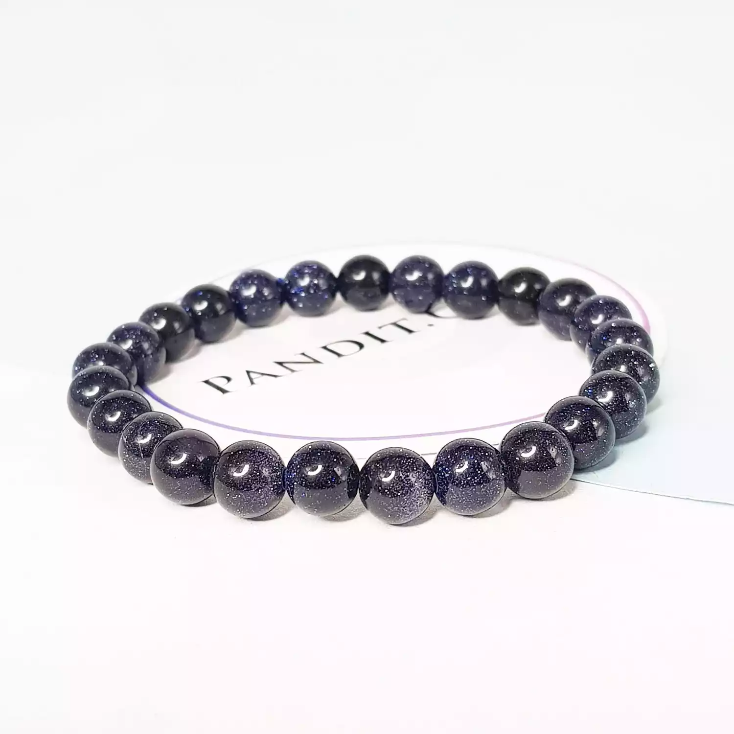 Blue Sunstone Bracelet - For Spiritual Protection & Wisdom - Image 5
