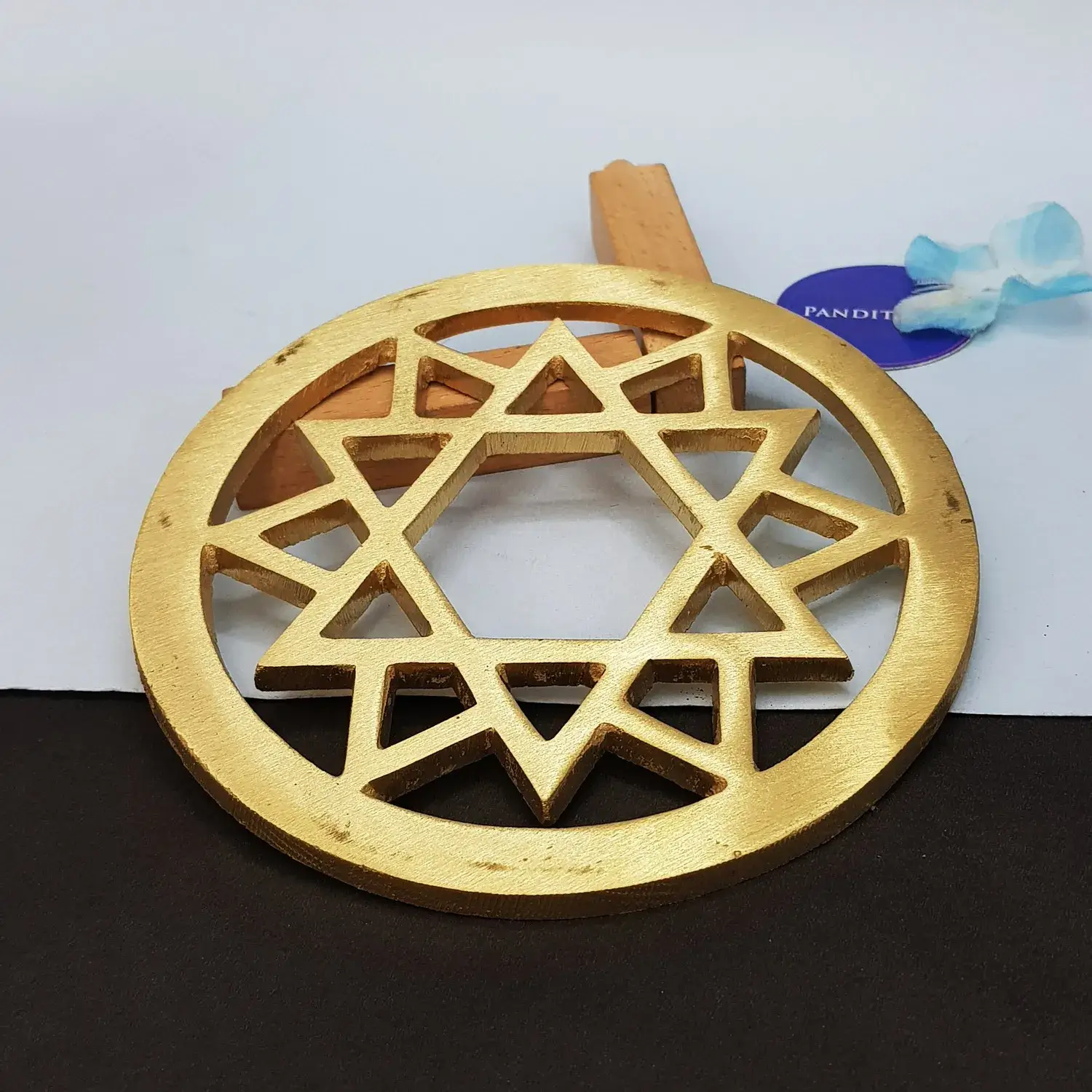 Brass Round Star For North-east Direction - Image 2