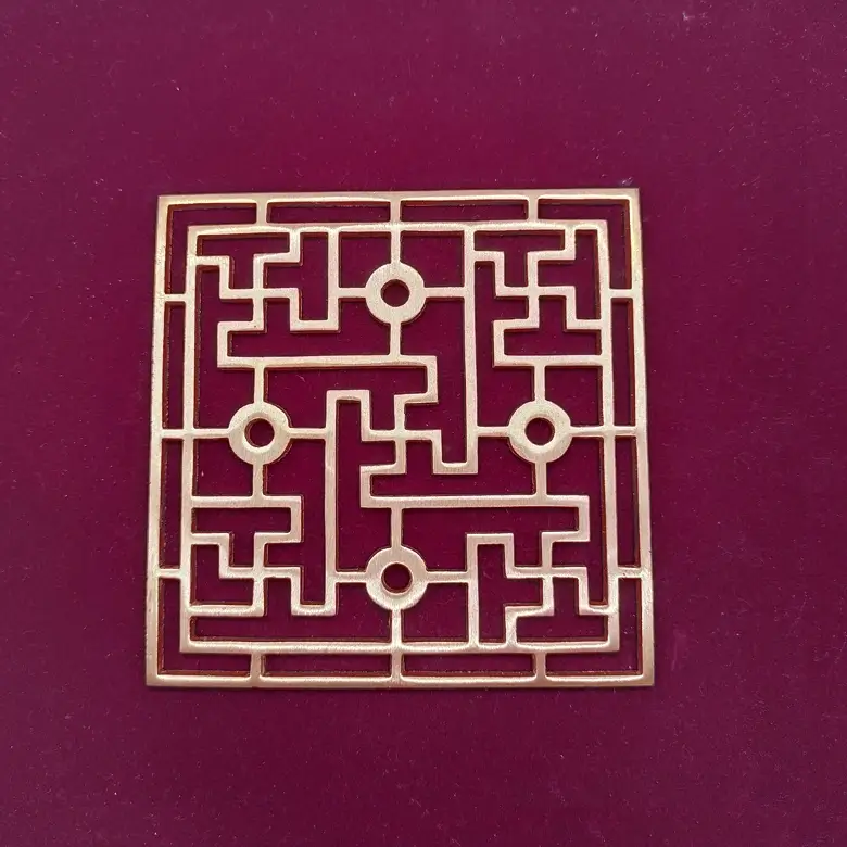 Brass Swastik Plate Yantra - Image 4