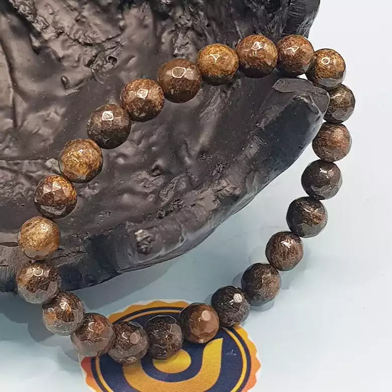 Bronzite Diamond Cut Bracelet - To Improve Financial Condition - Image 4