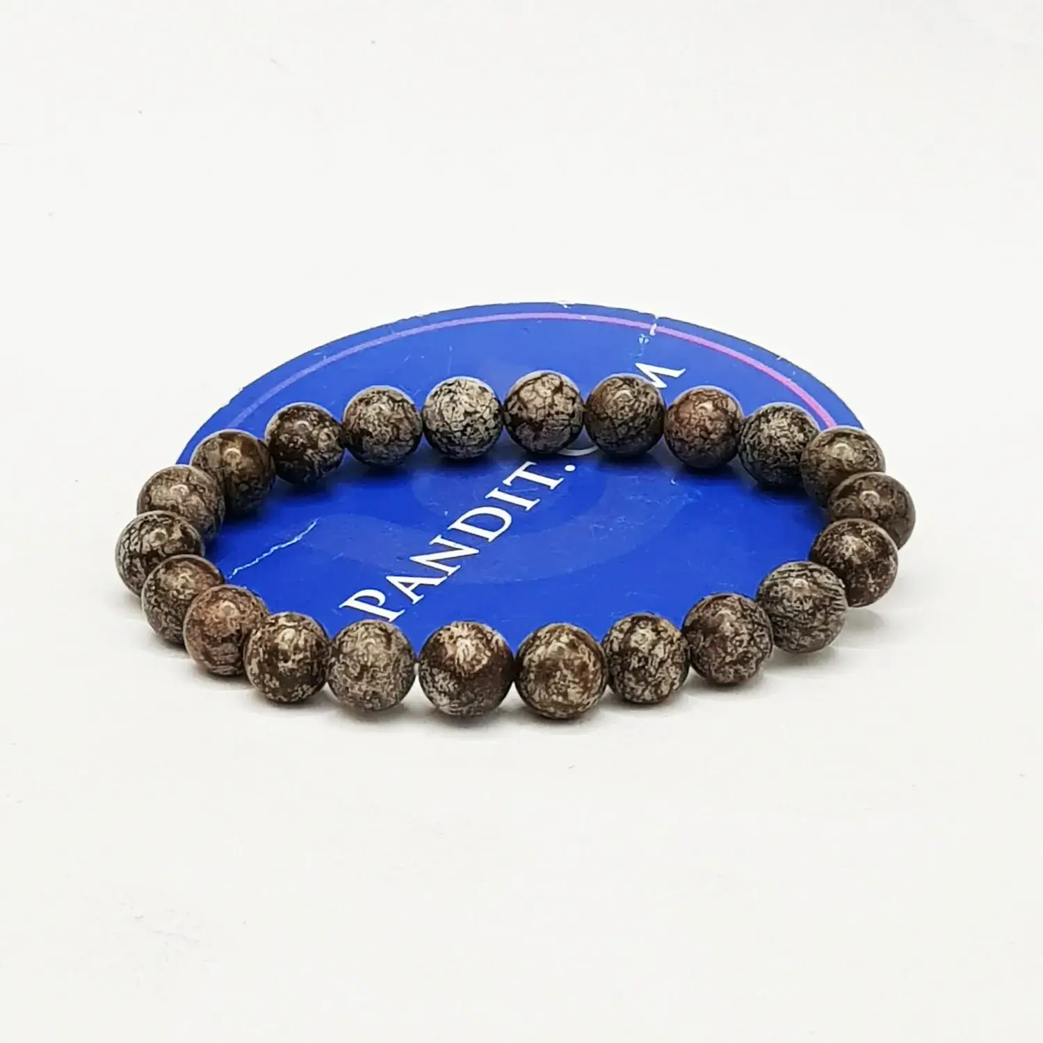 Brown Snowflake Obsidian Bracelet - For Finance Stability - Image 3