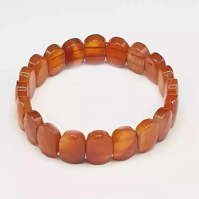 Carnelian Oval Faceted Bracelet - To Boost Energy & Clear Debts - Image 10