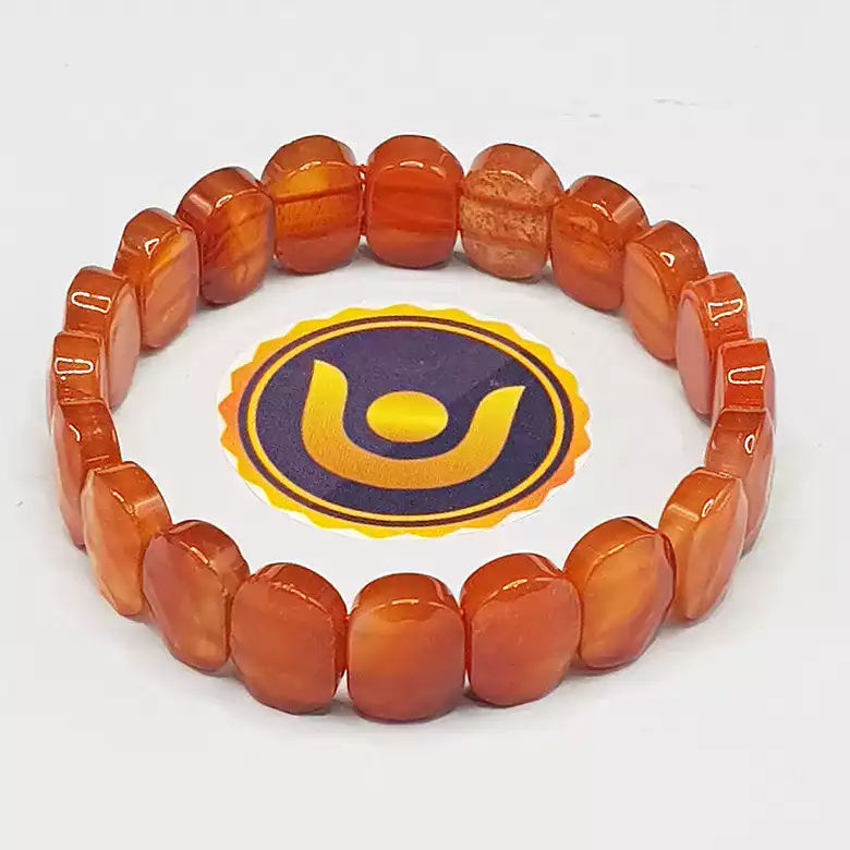Carnelian Oval Faceted Bracelet - To Boost Energy & Clear Debts - Image 12