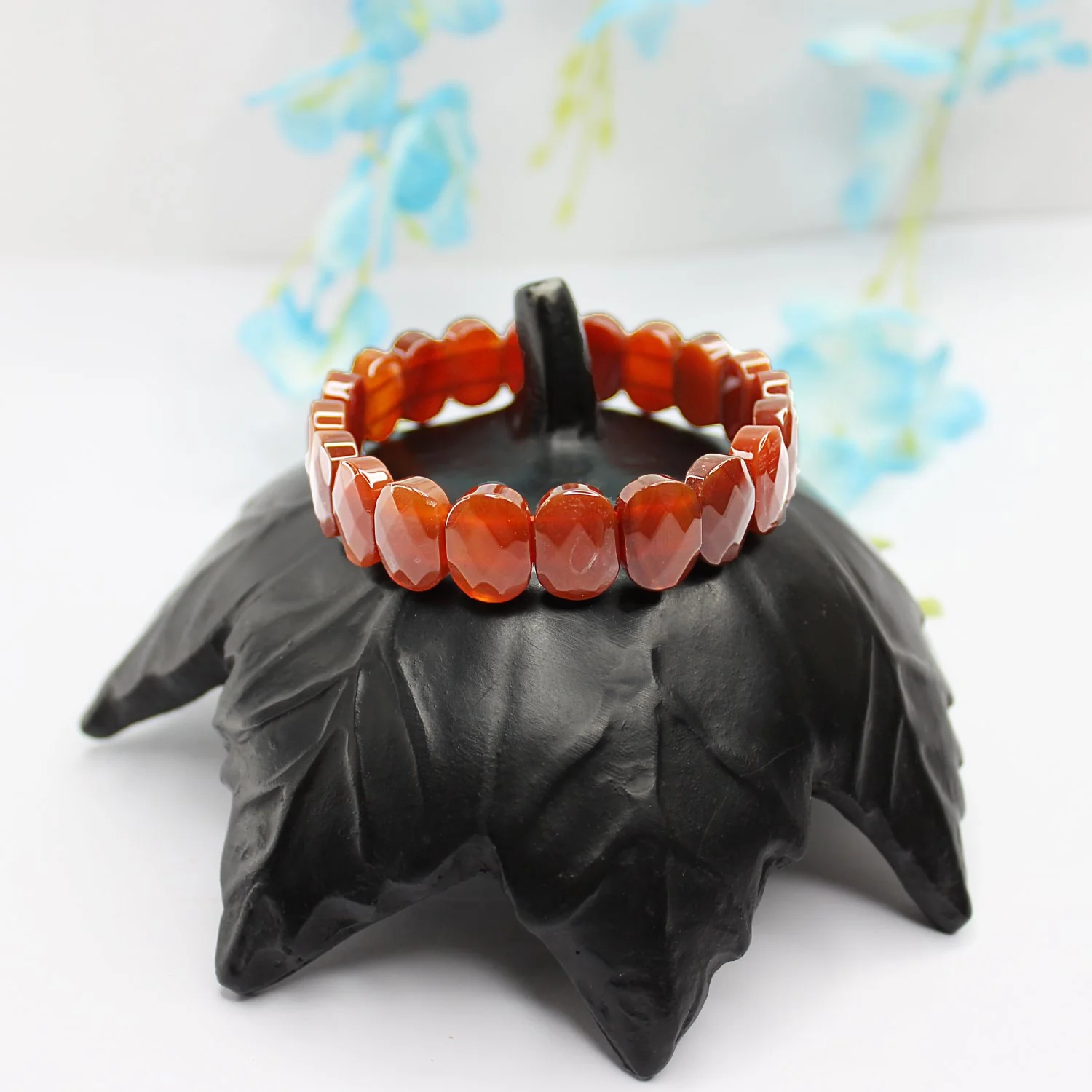 Carnelian Oval Faceted Bracelet - To Boost Energy & Clear Debts - Image 4