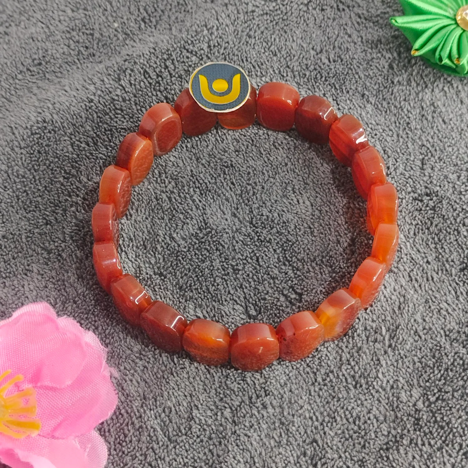 Carnelian Oval Faceted Bracelet - To Boost Energy & Clear Debts - Image 5