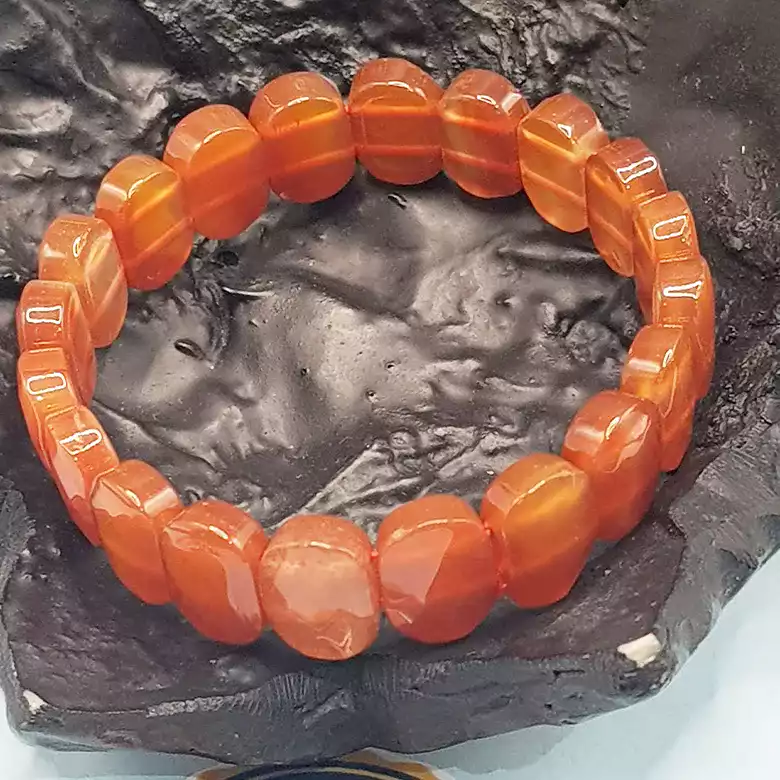 Carnelian Oval Faceted Bracelet - To Boost Energy & Clear Debts - Image 8