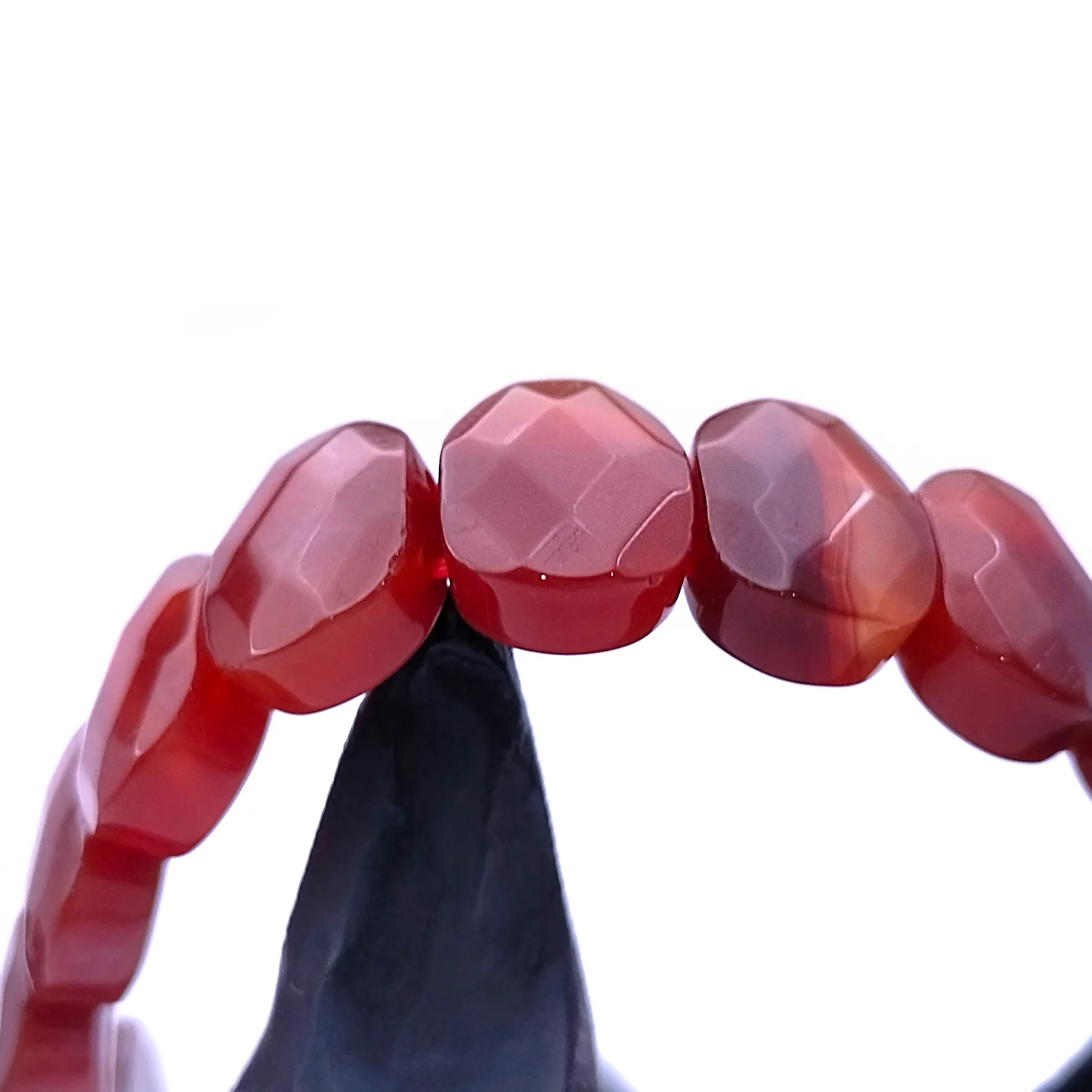 Carnelian Oval Faceted Bracelet - To Boost Energy & Clear Debts - Image 9