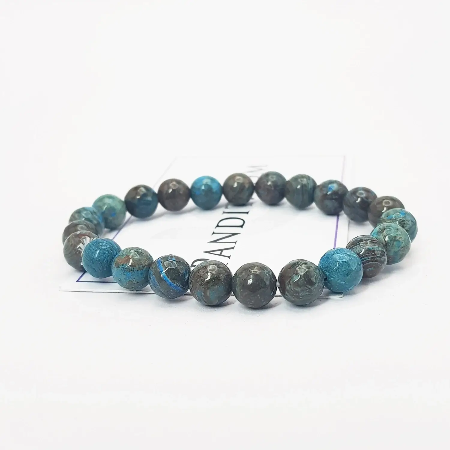 Chrysocolla Diamond Cut Bracelet - To Attracts True Love - Image 3