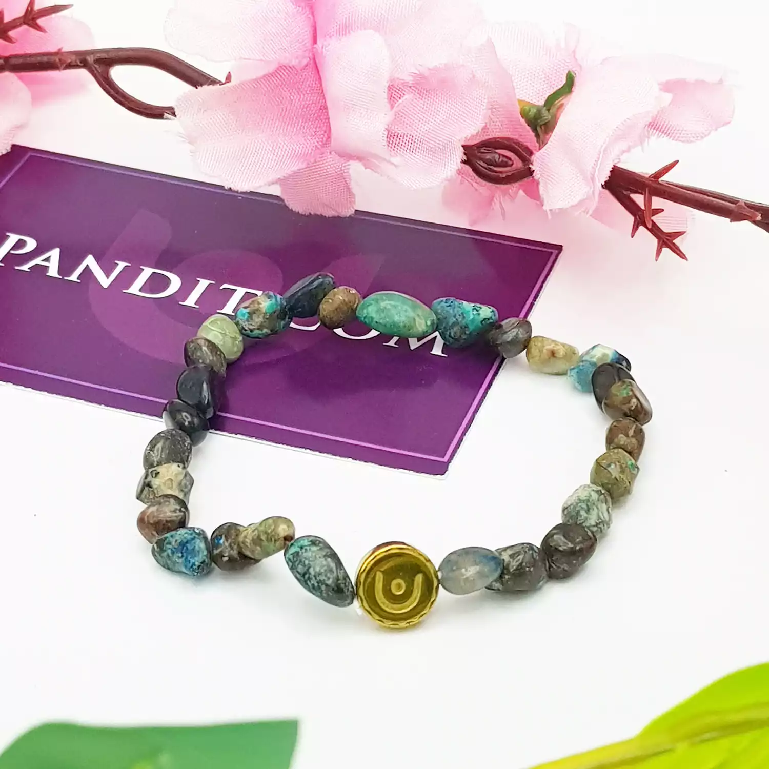 Chrysocolla Tumble Bracelet - For Empowerment & Confidence
