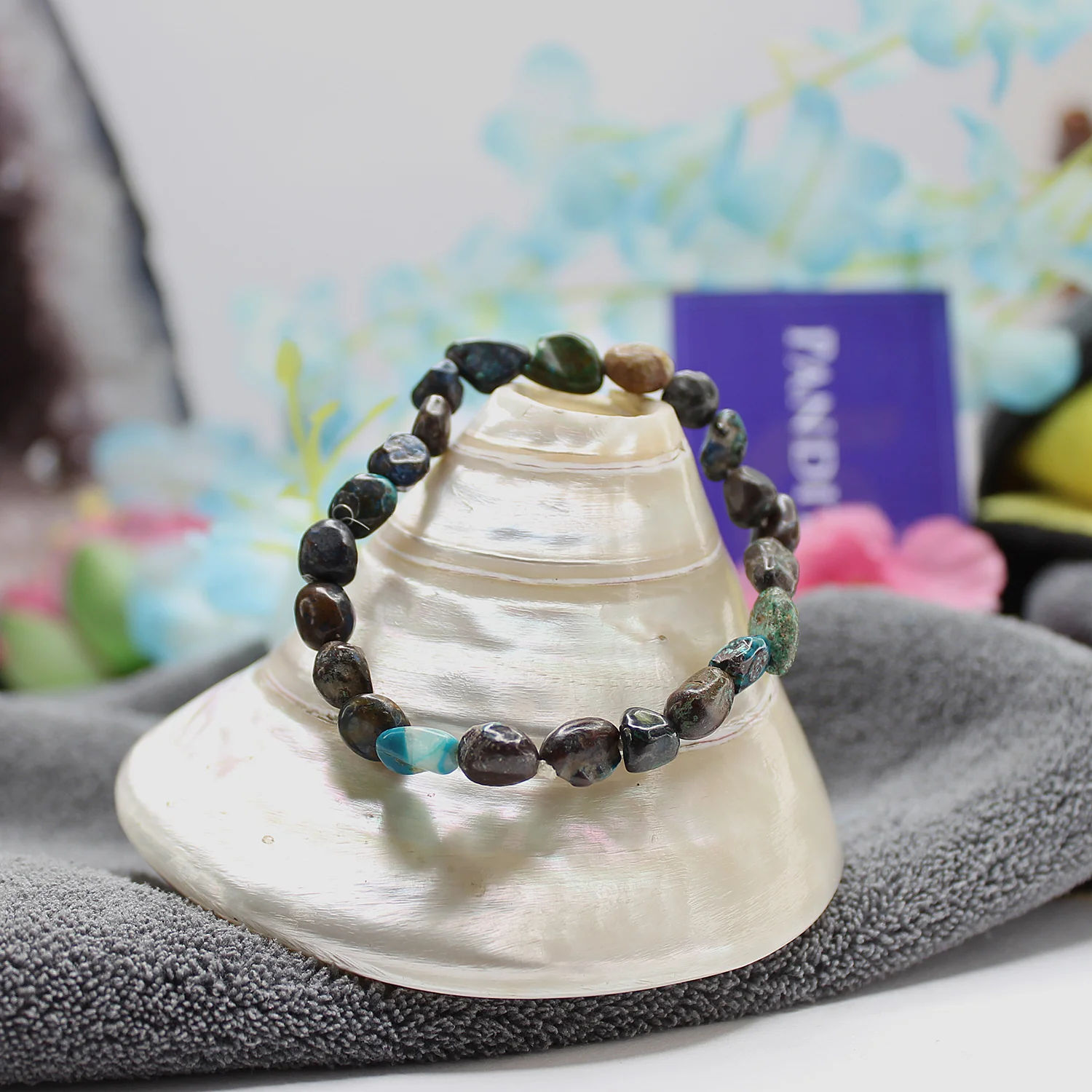 Chrysocolla Tumble Bracelet - For Empowerment & Confidence - Image 2