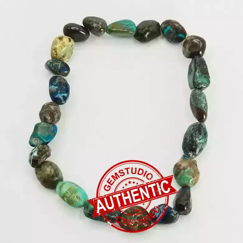 Chrysocolla Tumble Bracelet - For Empowerment & Confidence - Image 4