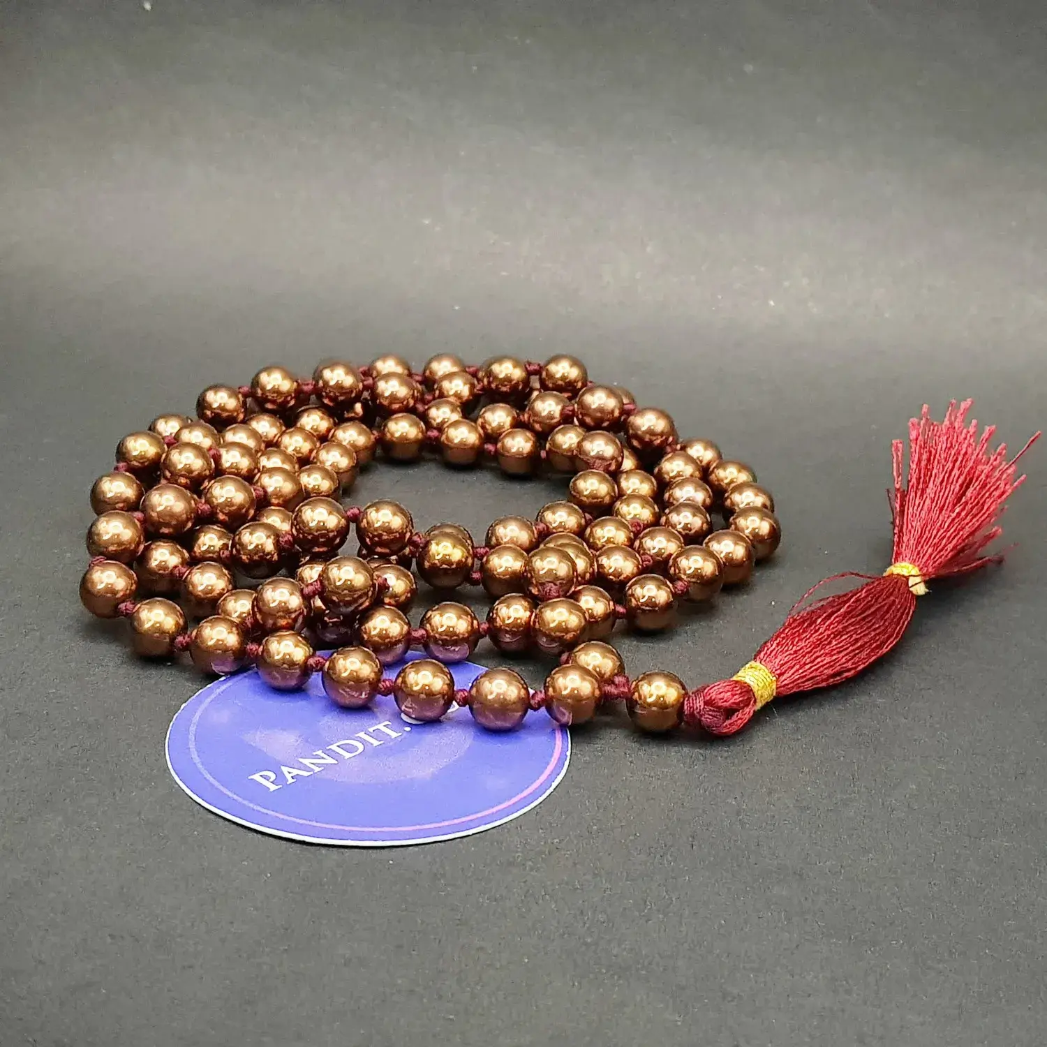 Copper Hematite Mala - To Clear Debts and Increase Honour - Image 3