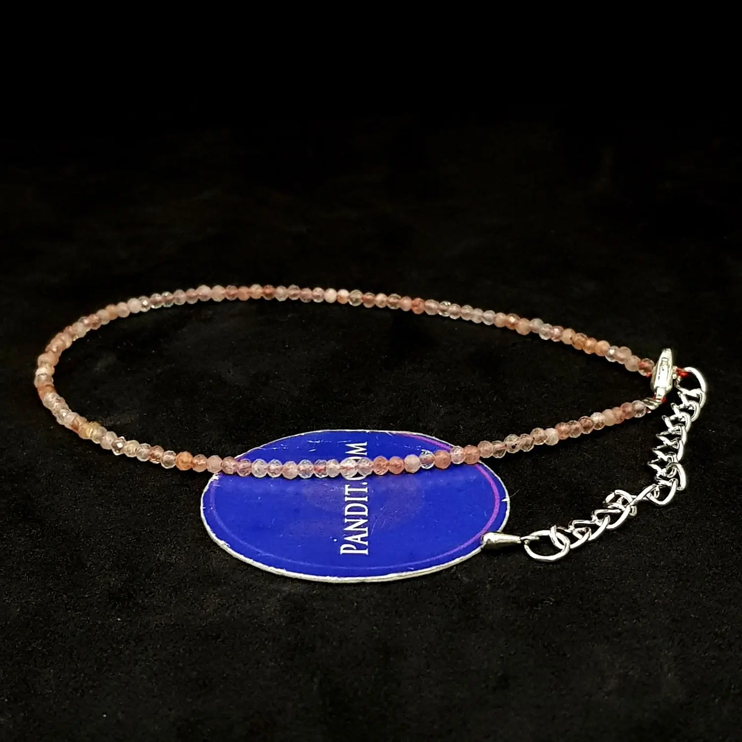 Copper Rutilated Quartz Anklet - Image 2