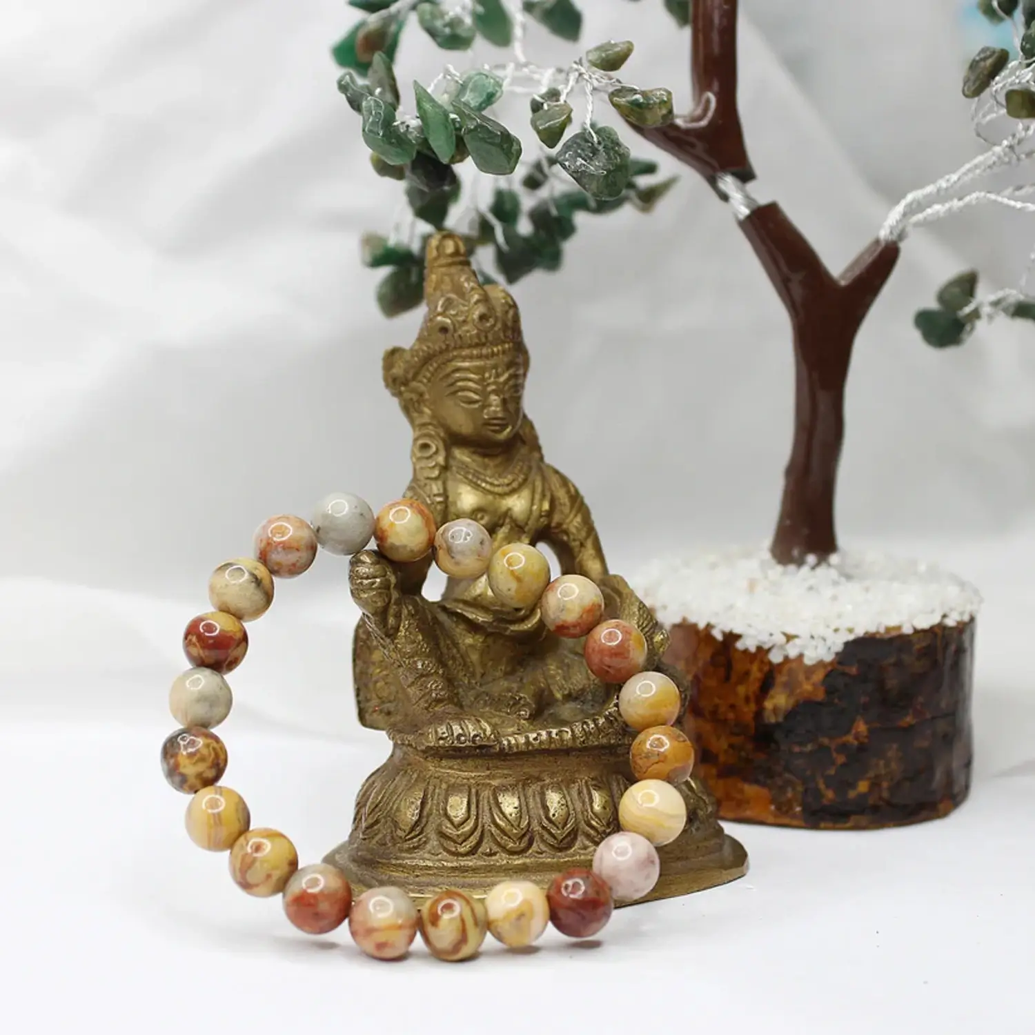 Crazy Lace Agate Bracelet - For Mental Peace and Happiness - Image 3