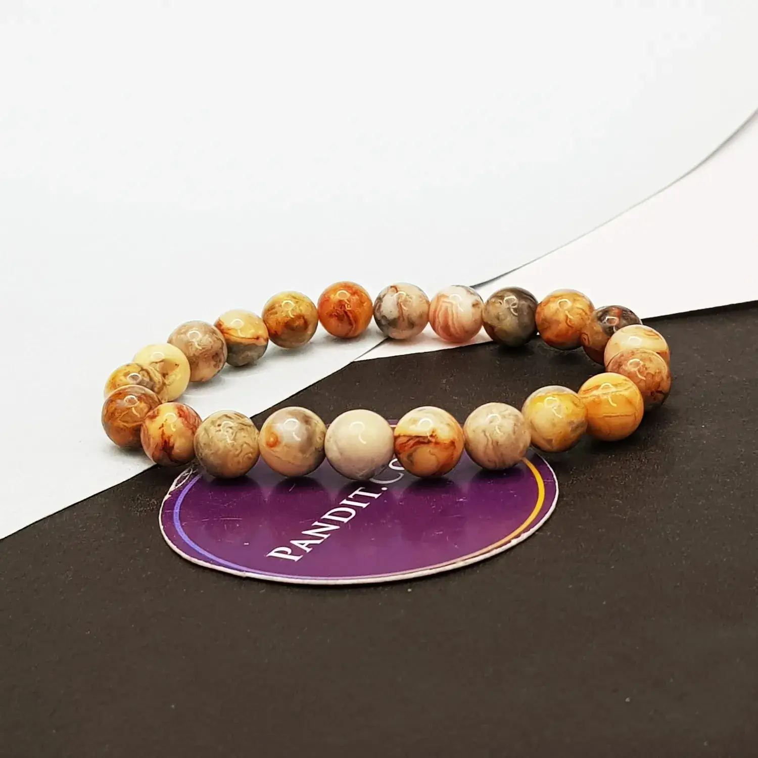 Crazy Lace Agate Bracelet - For Mental Peace and Happiness - Image 4