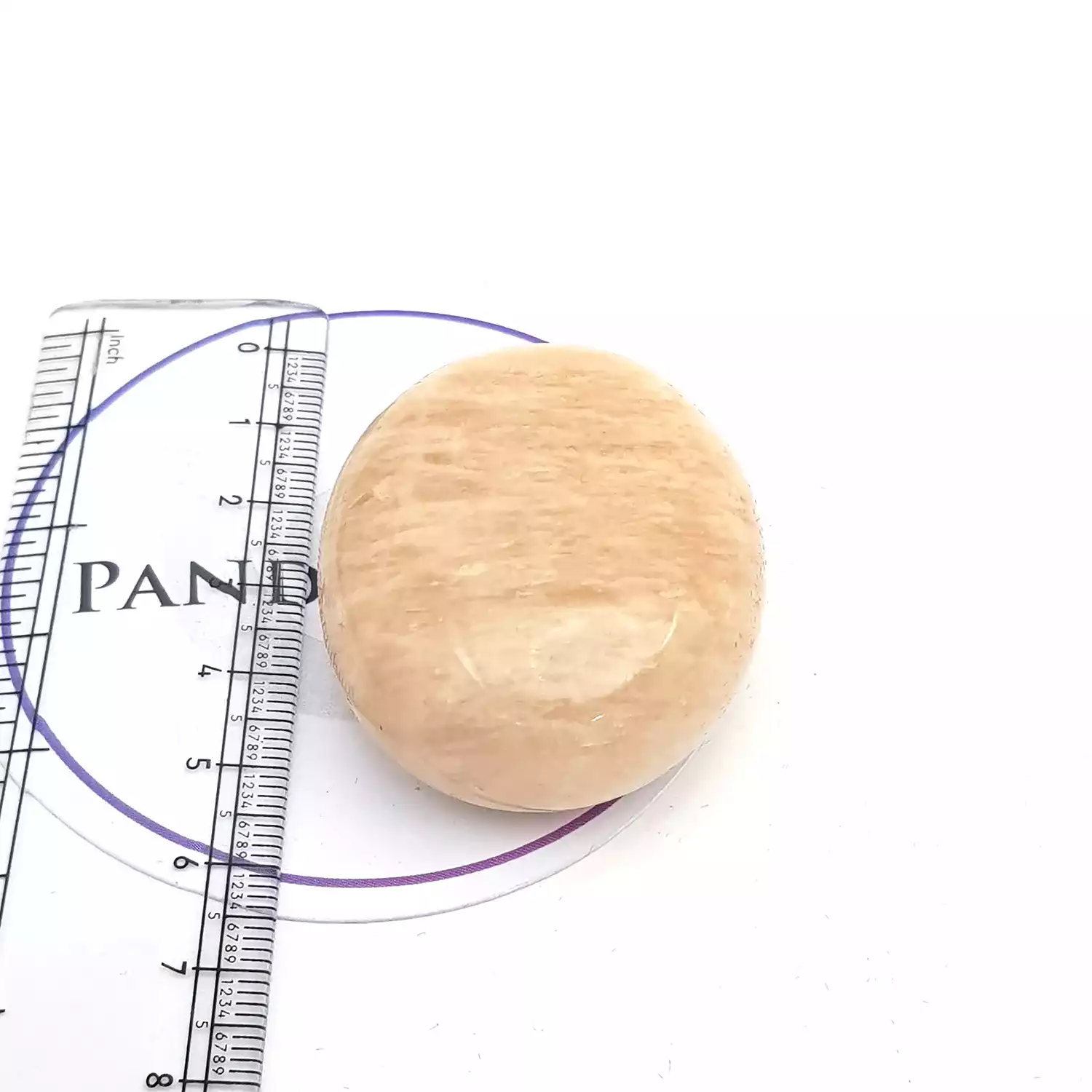 Cream Moonstone Healing Crystal Palm Stone - Image 4