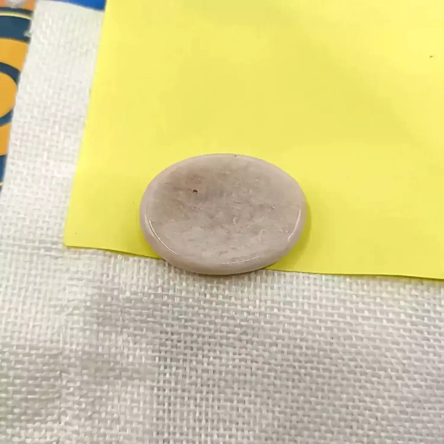 Cream Moonstone Worry Stone - To Treat Psychological Issues - Image 3