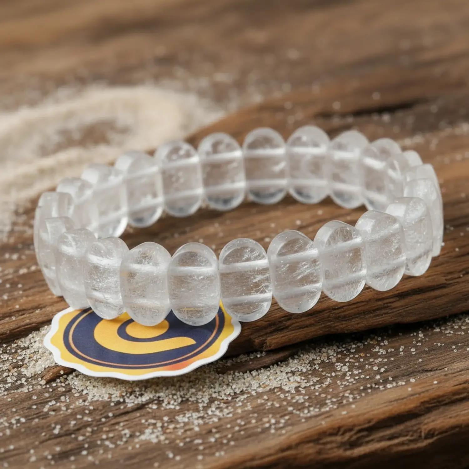 Crystal Quartz Oval Faceted Bracelet - To Sweeten Relationship - Image 2
